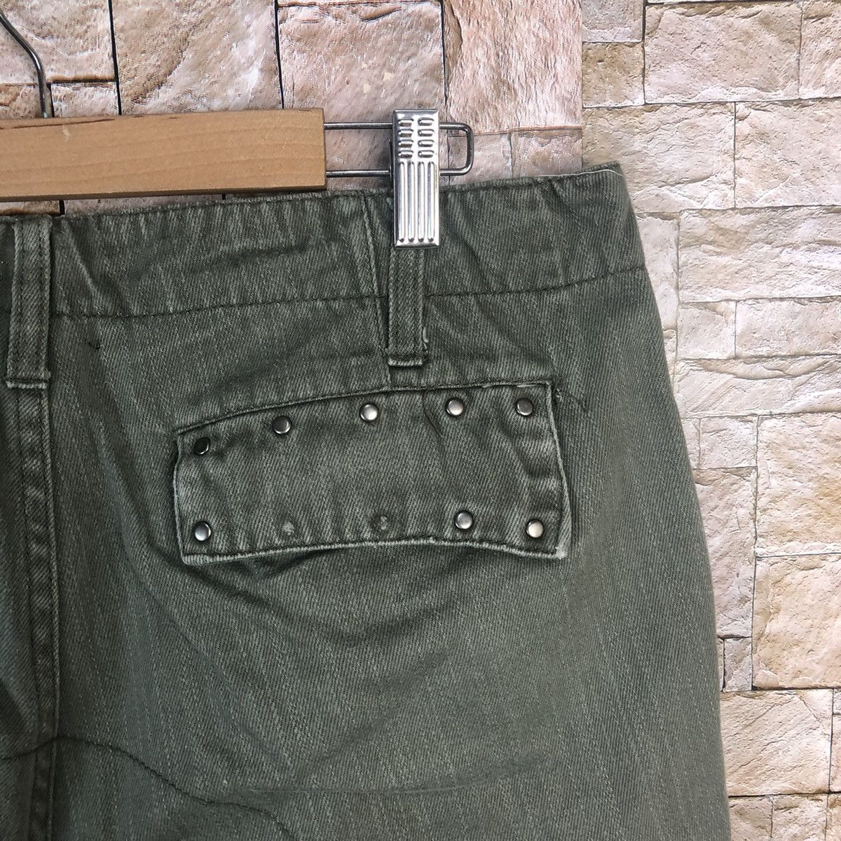 Japanese Brand Outreef Green tactical punk Cargo Multipocket Pants #A45 Size US 33 - 17 Thumbnail