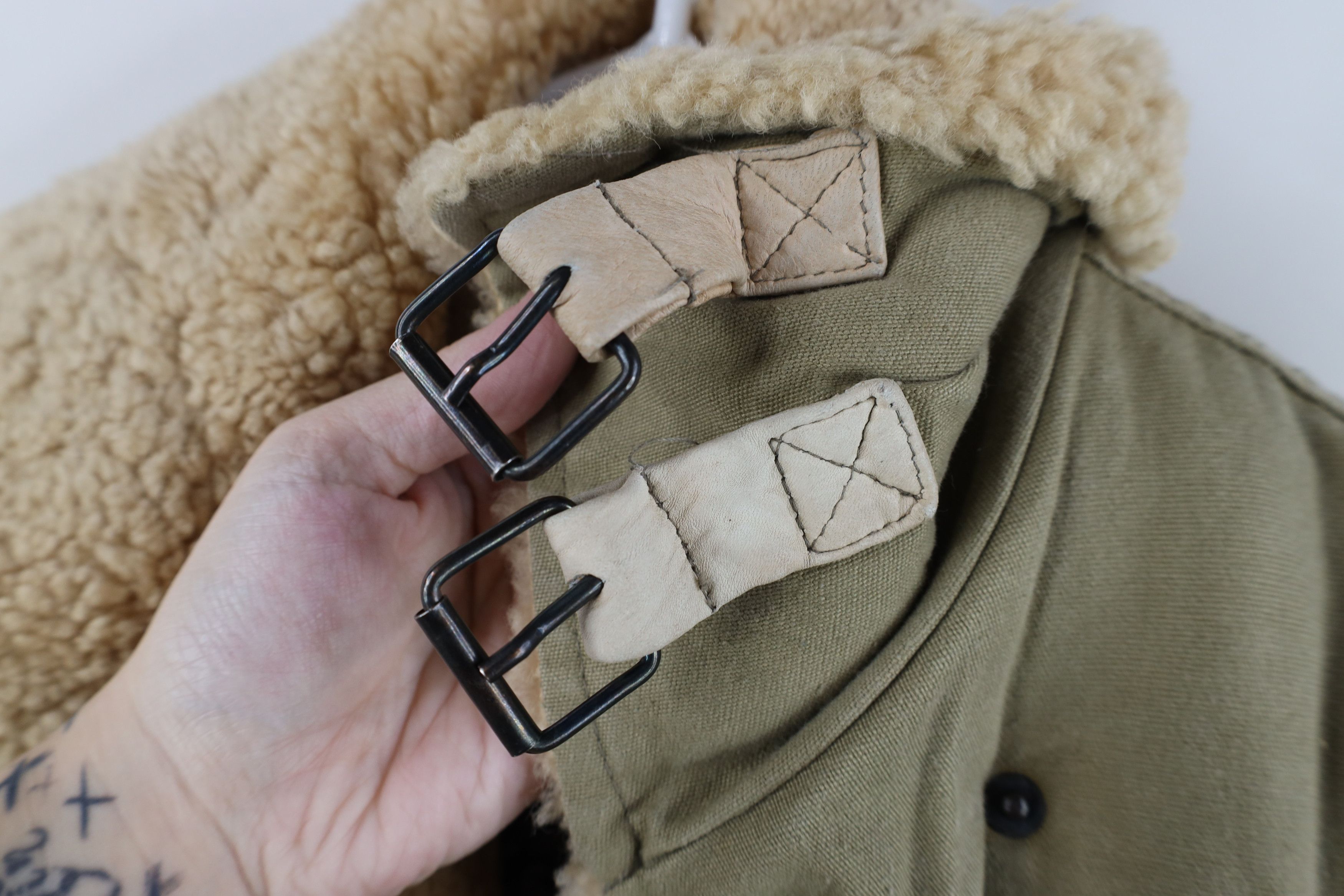 Vintage Vintage 80s Amelia Earhart Shearling Leather Flight Jacket Size M / US 6-8 / IT 42-44 - 6 Thumbnail
