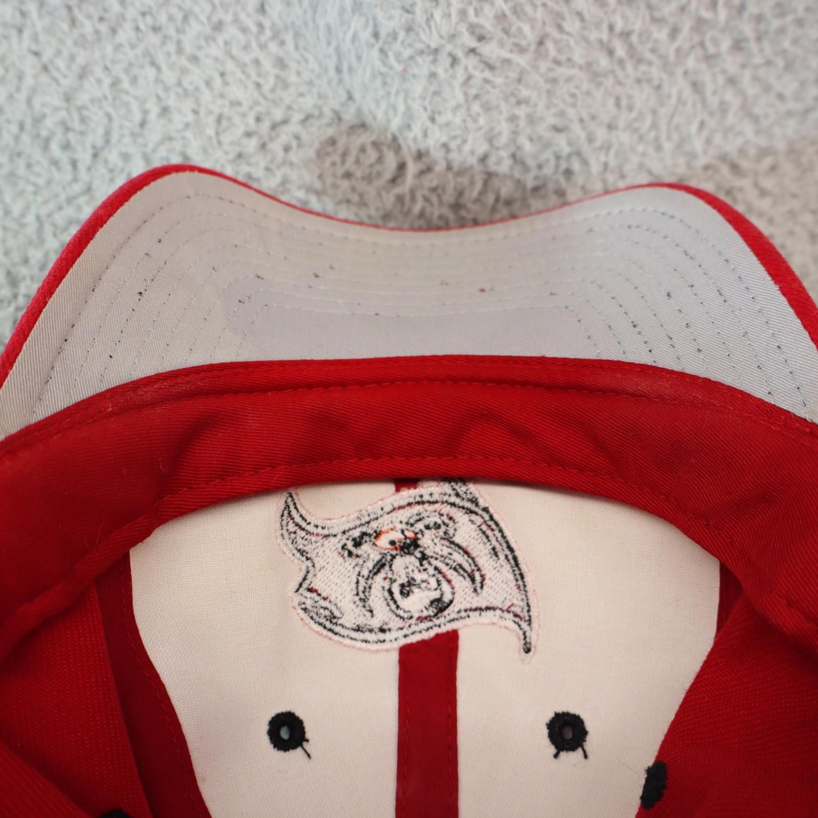 Logo Athletic Vtg Tampa Bay Buccaneers Logo Athletic Snapback Hat Red Size ONE SIZE - 11 Thumbnail