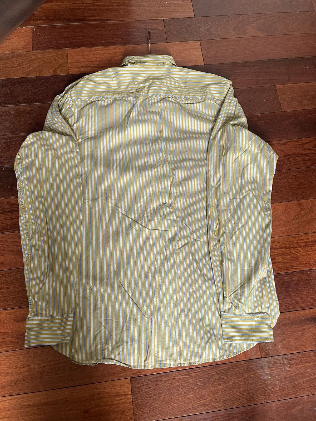 Scotch & Soda Scotch and Soda Yellow Striped Dress shirt Size US XL / EU 56 / 4 - 3 Thumbnail