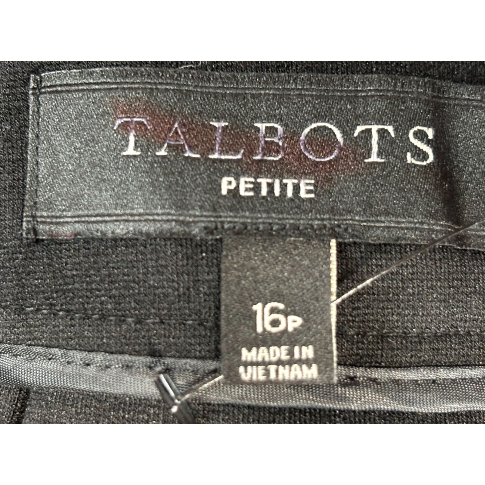 Talbots Talbots Black Pencil Skirt 16P Petites Basics Career Capsule Business Women Size 38" / US 16 / IT 52 - 3 Thumbnail