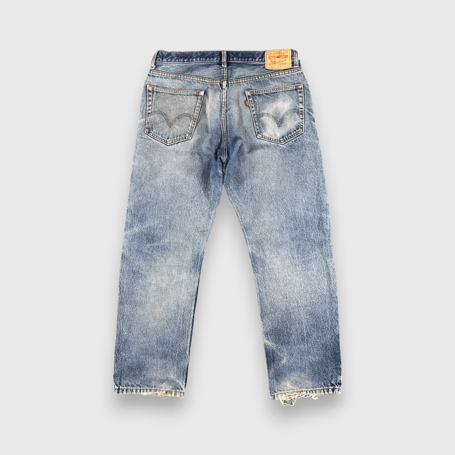 Levi's Vintage Blue Wash Levis 505 Jeans-J2224 Size US 35 - 2 Thumbnail