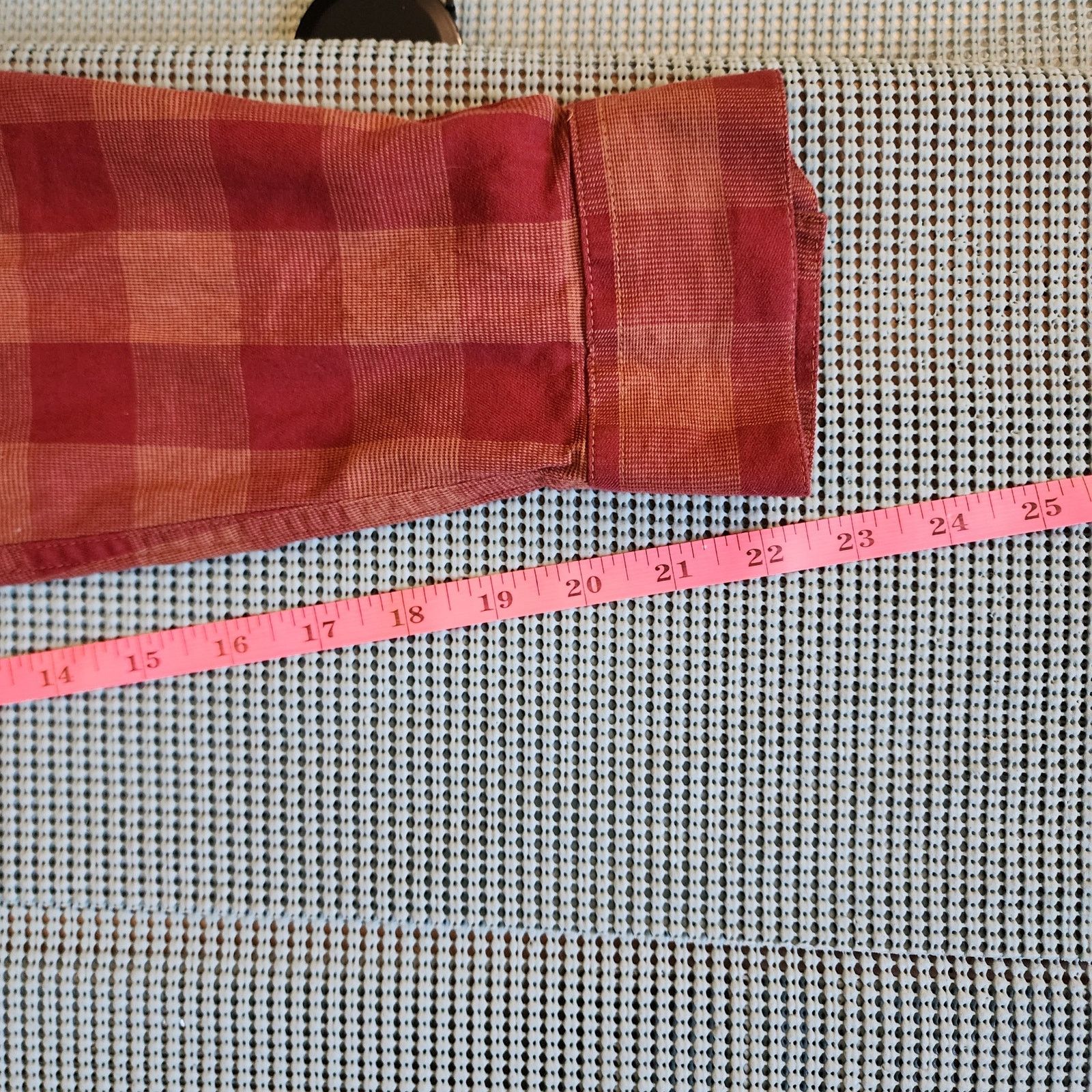 Columbia Columbia Men's XL Red Plaid Long Sleeve Shirt India Size US XL / EU 56 / 4 - 6 Thumbnail