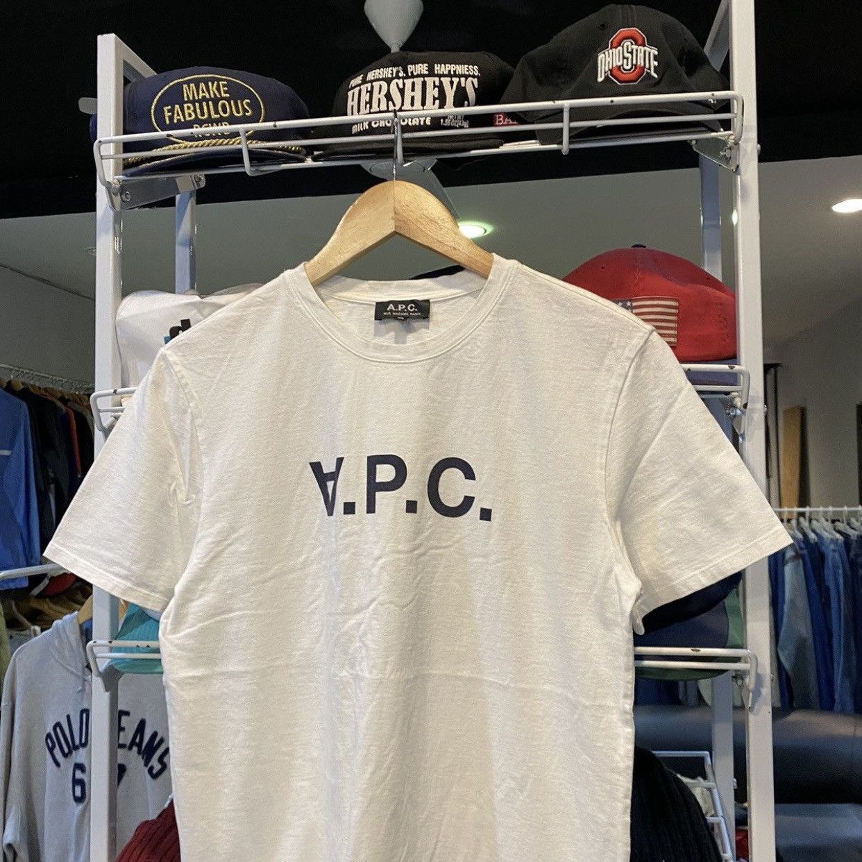 A.P.C. APC V.P.C Logo T-Shirt Medium Size US M / EU 48-50 / 2 - 3 Thumbnail