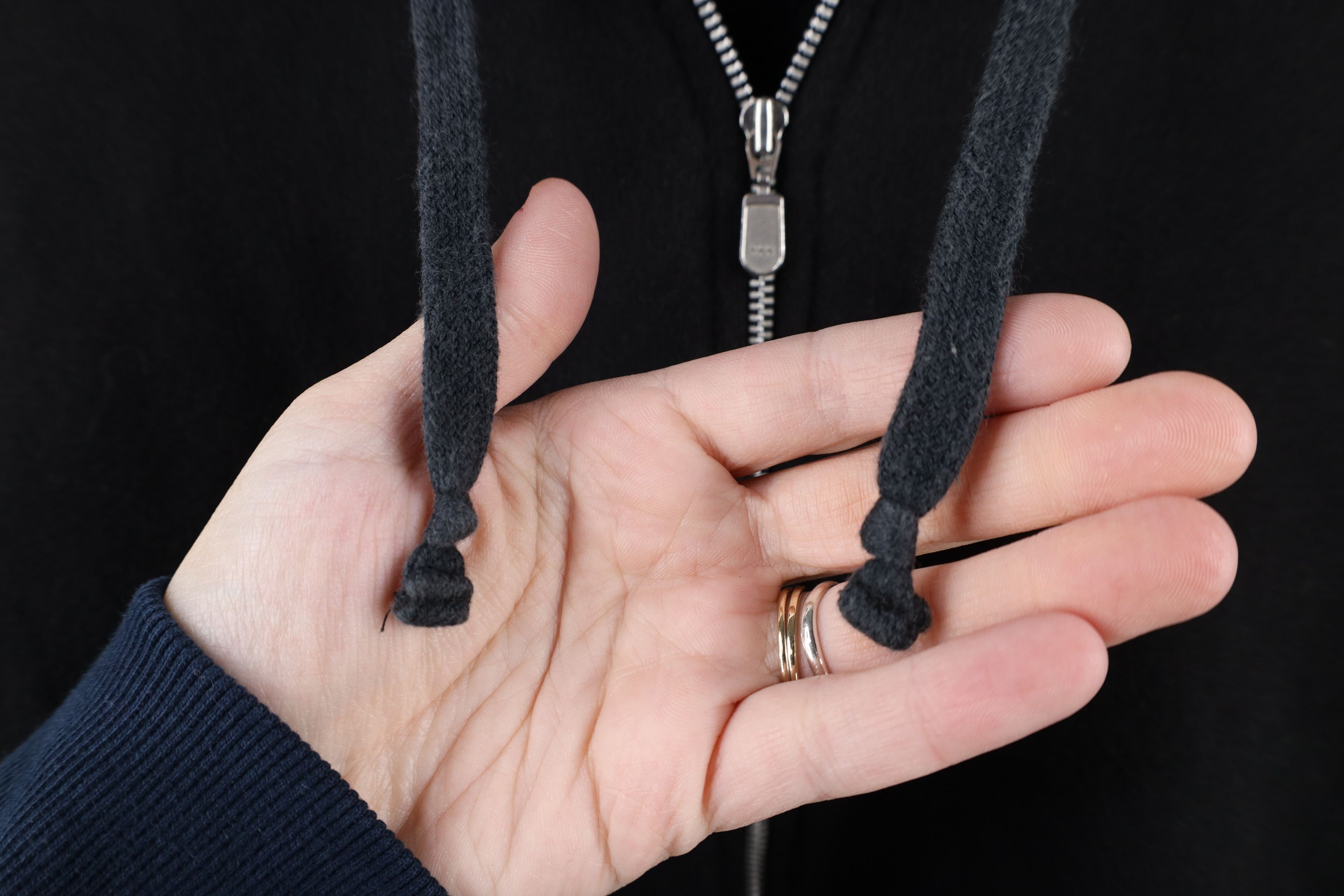 Vintage Vintage 90s Streetwear Full Zip Hoodie Sweatshirt Black Size L / US 10 / IT 46 - 4 Thumbnail
