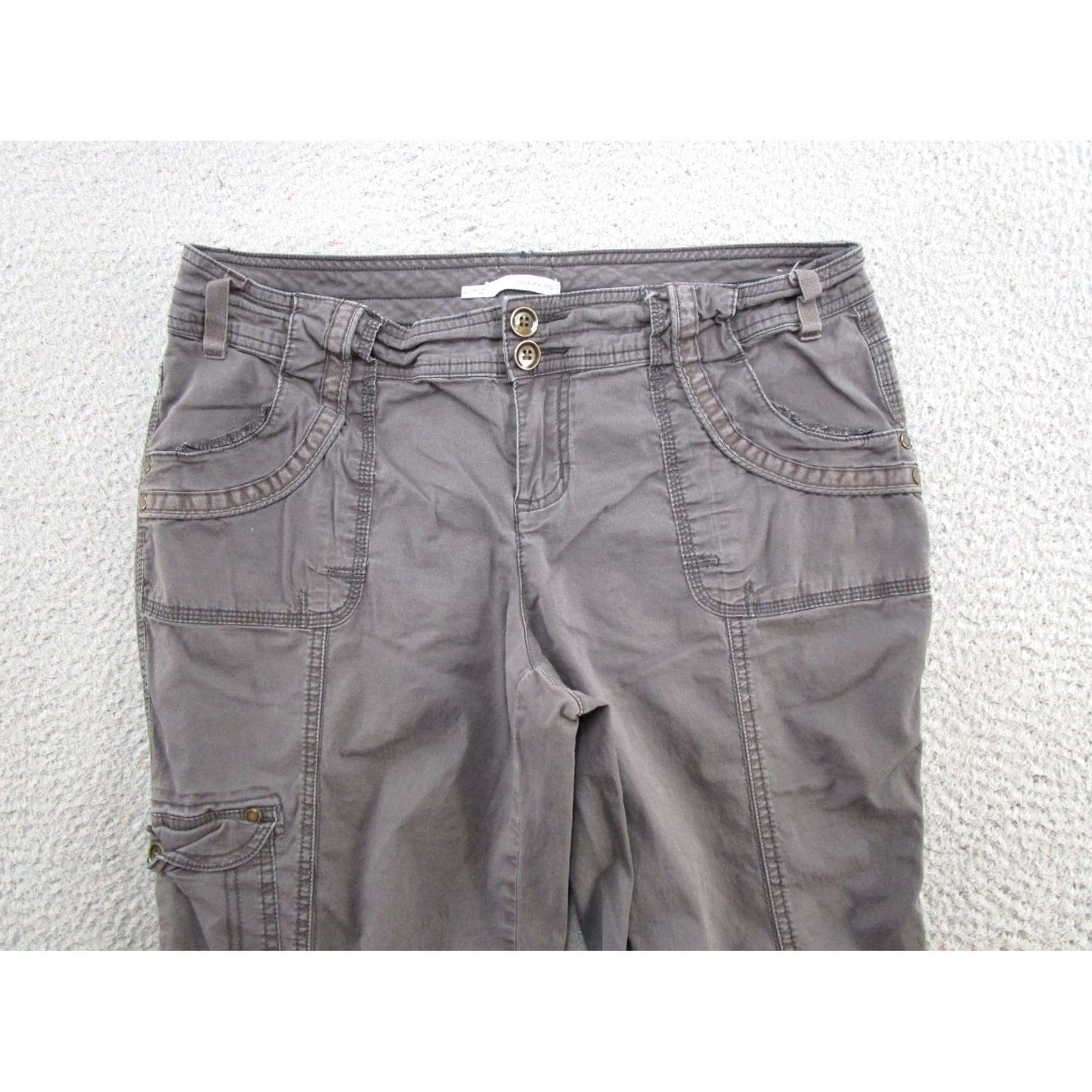 Vintage Maurices Roll Tab Cargo Pants Womens Size 10 Cargo Pants Regular Gray Outdoor 90s/00s Boys Mens Womens Size 32" / US 10 / IT 46 - 3 Thumbnail