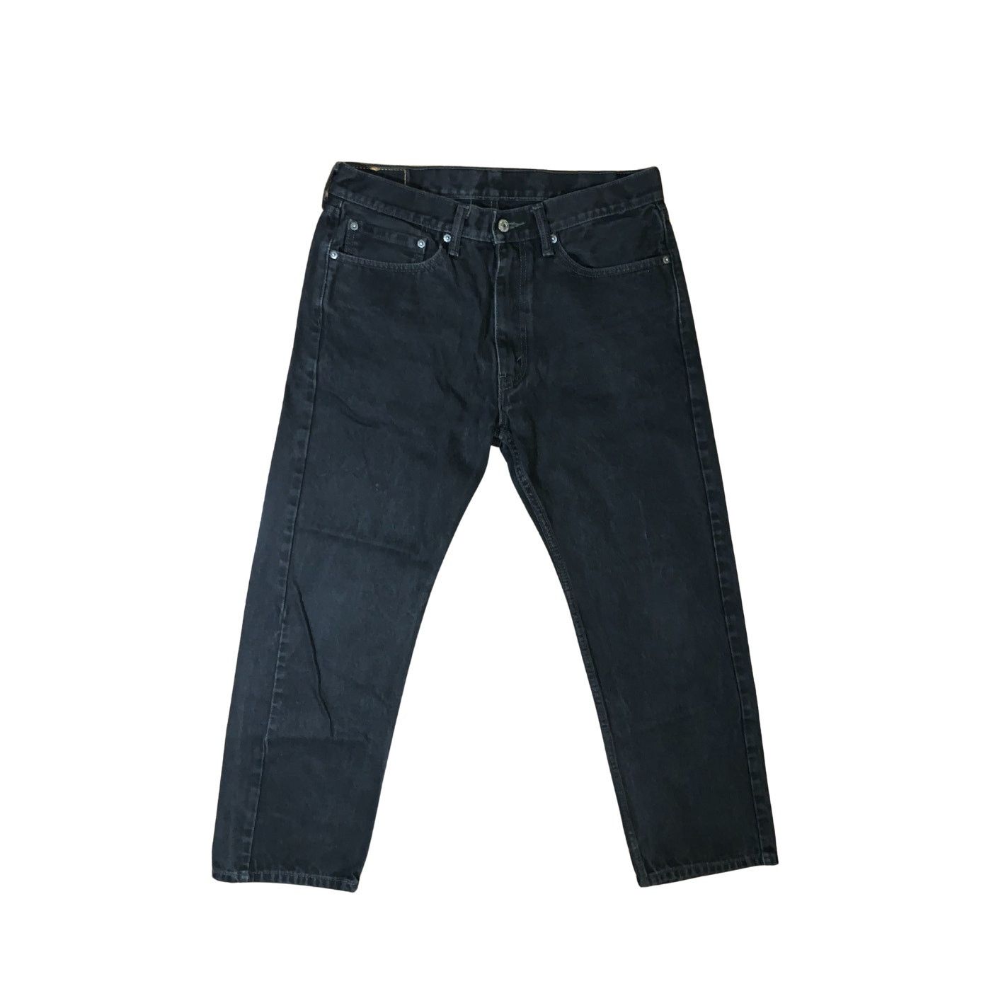 Levi's Levi’s 505 Straight Leg Jeans Mens 36x30 Black Wash Denim Size US 36 / EU 52 - 1 Thumbnail