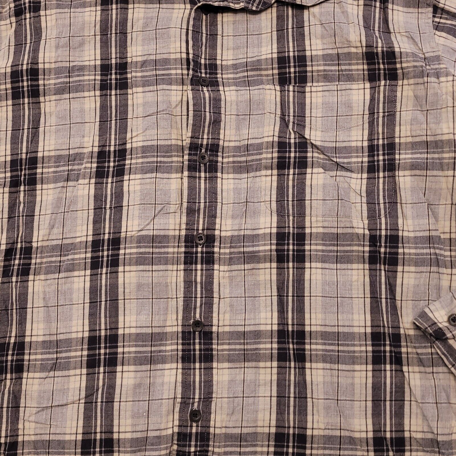 Roundtree & Yorke Roundtree & Yorke Tartan Flannel Shirt Mens Size XL Gray Size US XL / EU 56 / 4 - 4 Thumbnail