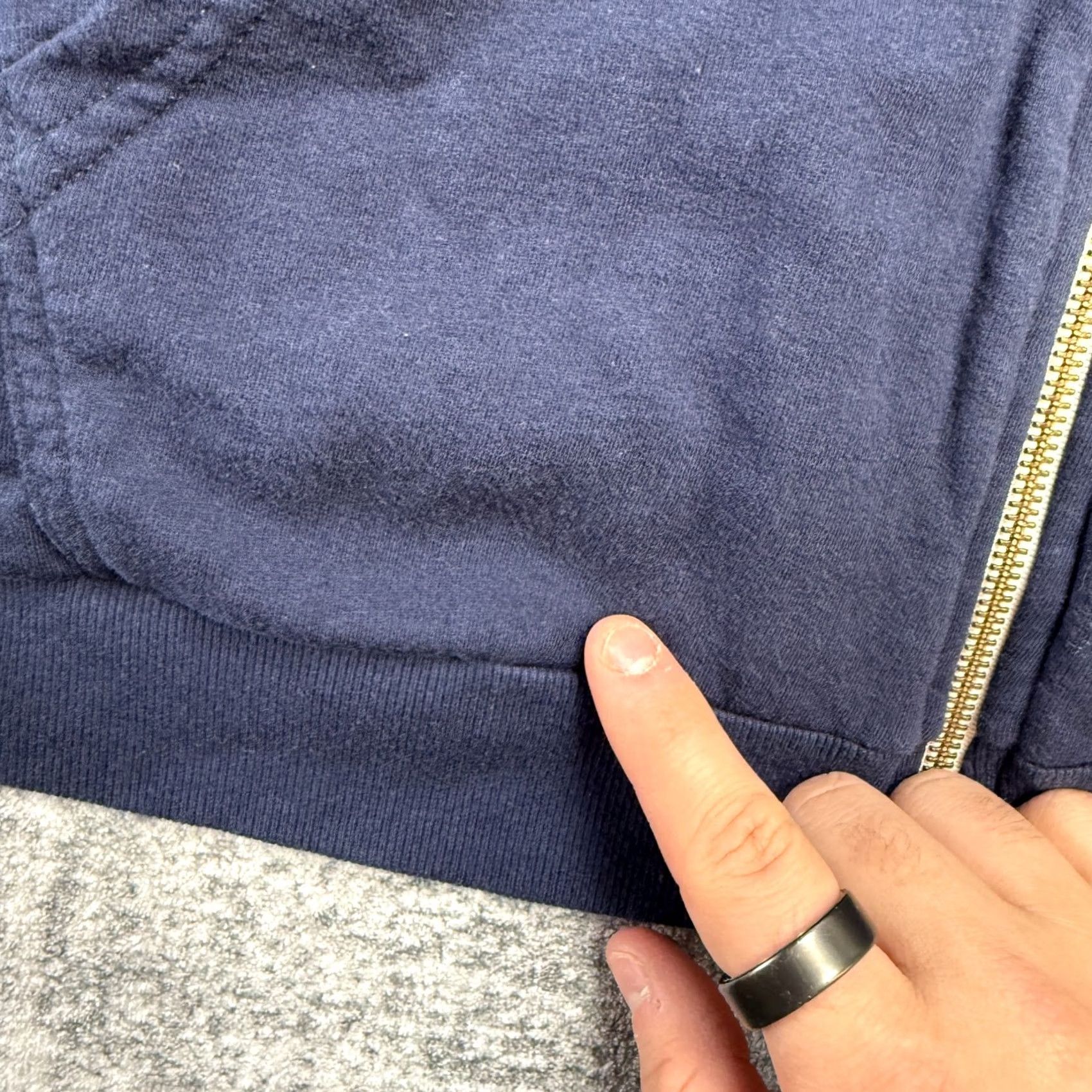 Marine Layer Marine Layer Hoodie Men XL Navy Blue Full Zip Lined Afternoon Stretch Sweatshirt Size US XL / EU 56 / 4 - 3 Thumbnail