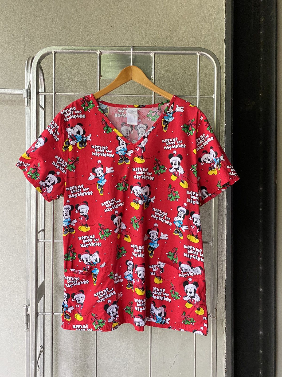 Mickey Mouse Mickey Mouse vintage v neck blouse Size ONE SIZE - 1 Thumbnail