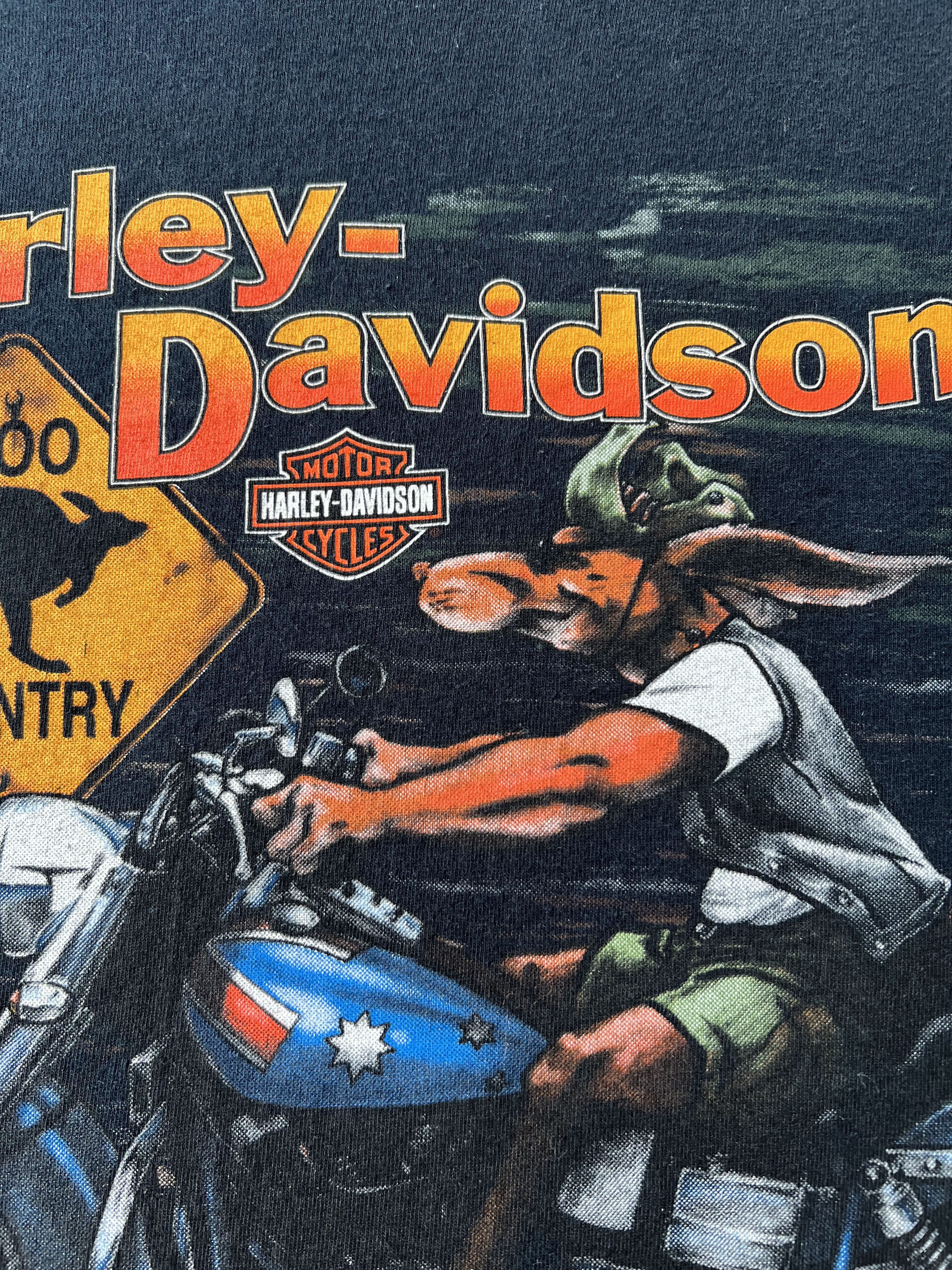 Harley Davidson Vintage 2000s Harley Davidson Australia Kangaroo T-shirt Size US M / EU 48-50 / 2 - 6 Thumbnail