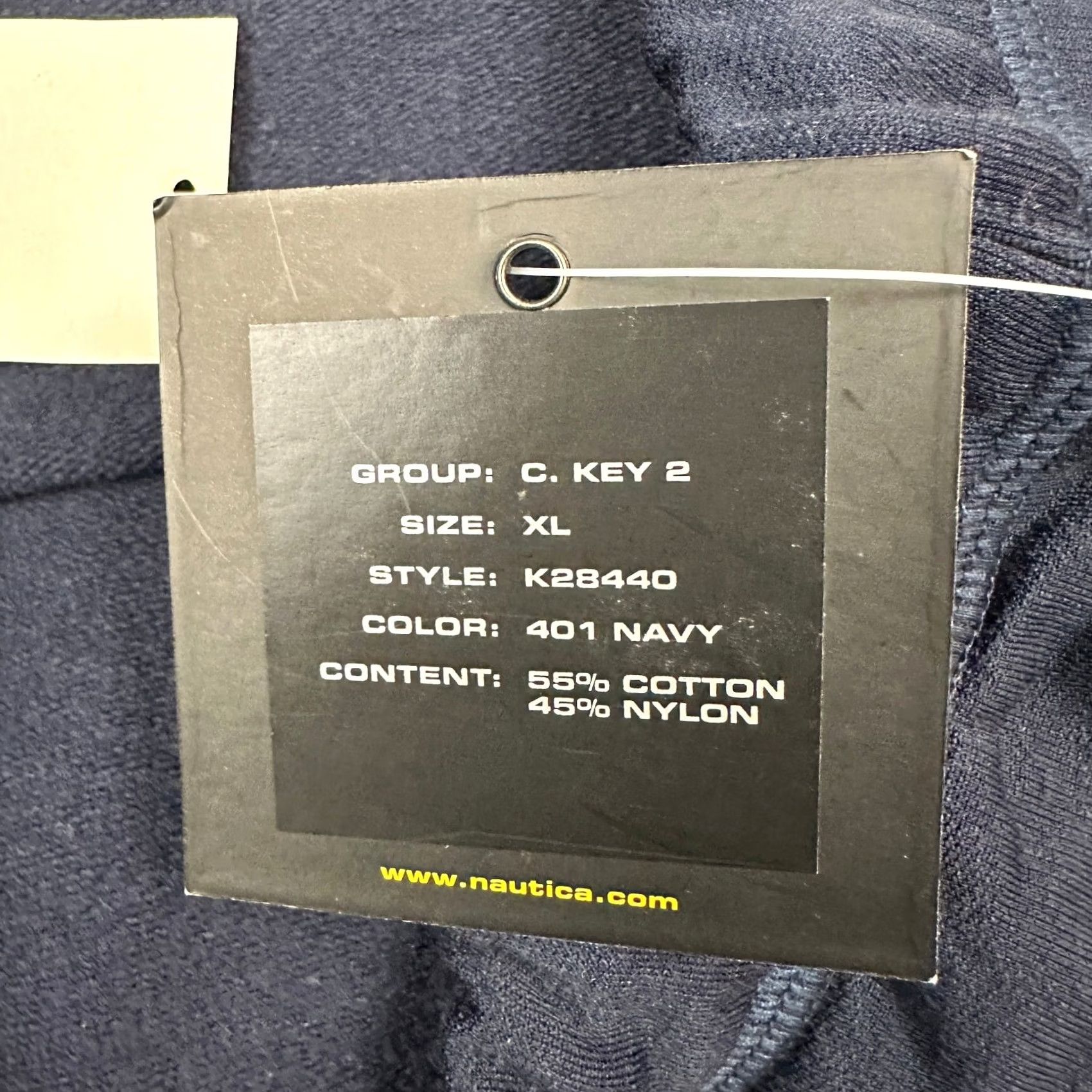 Nautica Nautica Competition Pants Men XL Blue Windbreaker Style Reflective Pockets Nylon Polyester Cotton Athletic Slim Straight Inseam 33 in Vintage Y2K Logo Size US 36 / EU 52 - 6 Thumbnail