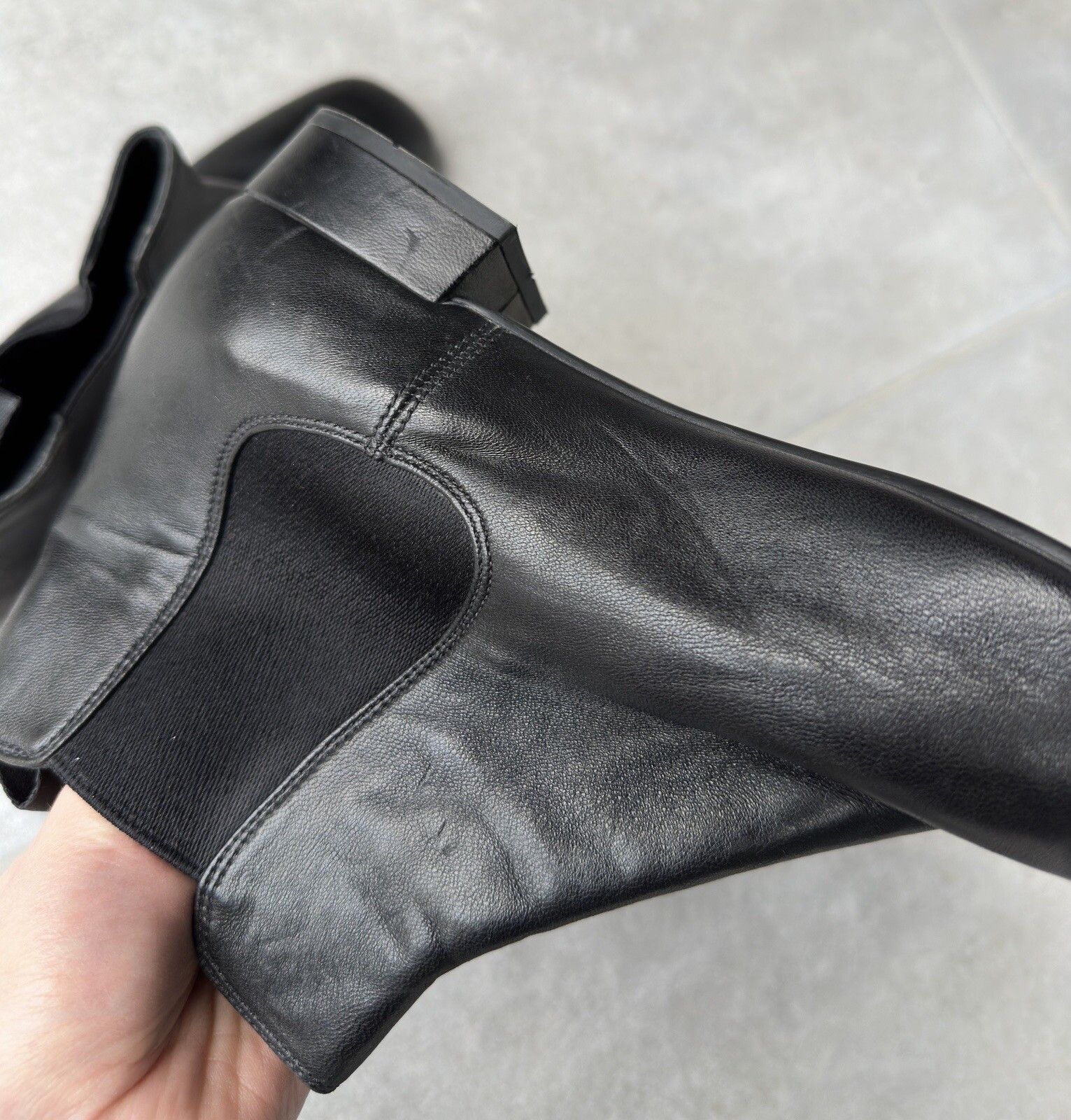 Prada Vintage Prada Women’s Ankle Chelsea Leather Classic Boots Size US 9.5 / IT 39.5 - 8 Thumbnail