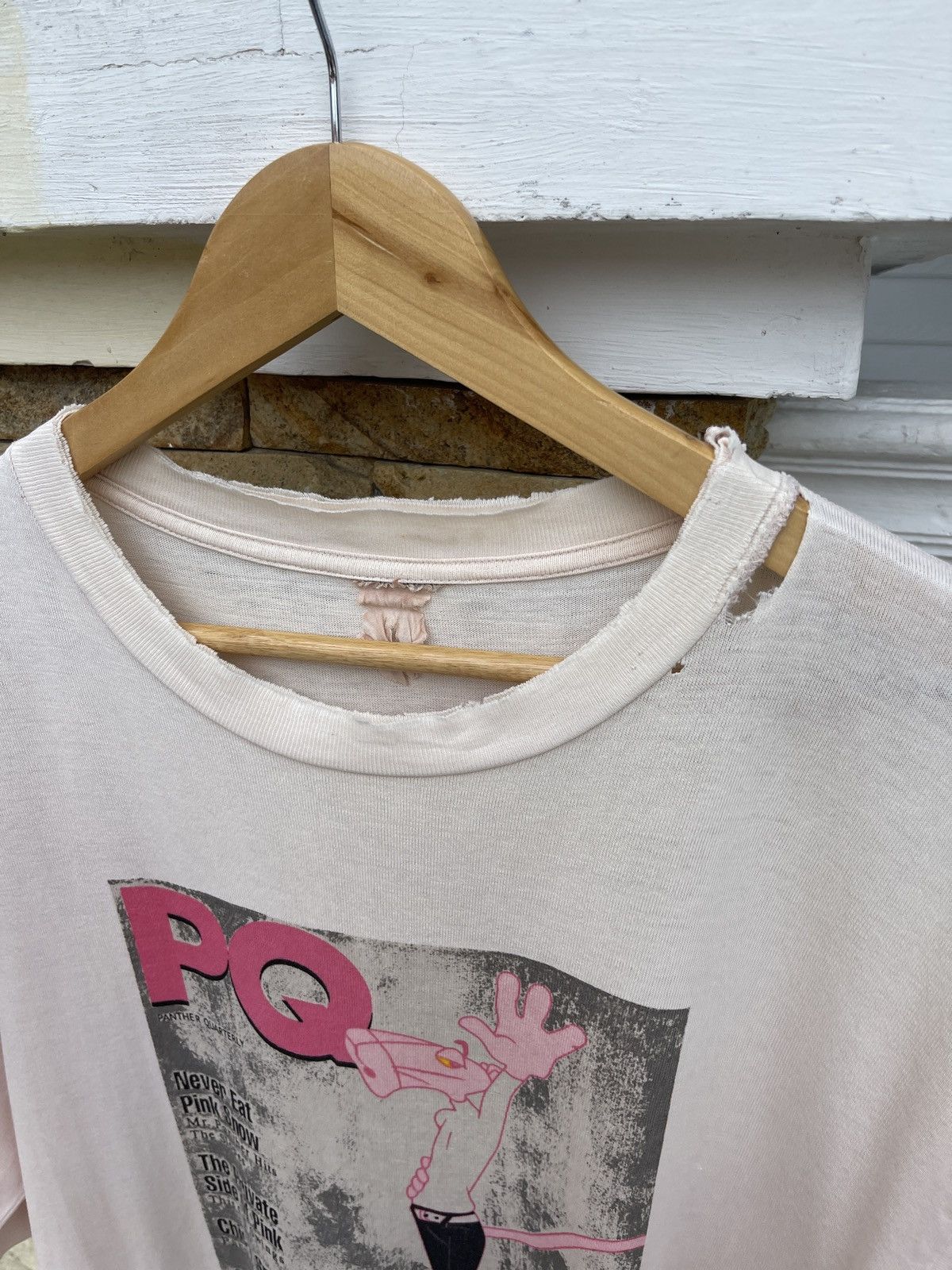 Cartoon Network Rare🔥Vintage 90s Pink Panther Trashed Tee Size US L / EU 52-54 / 3 - 4 Thumbnail