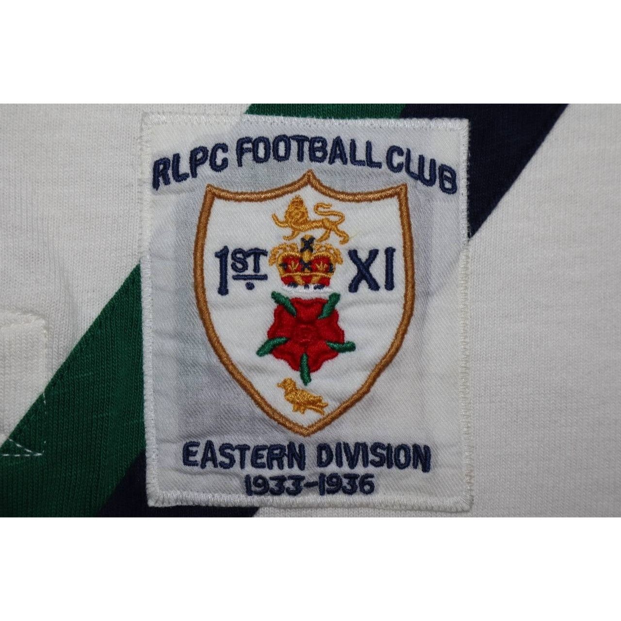 Polo Ralph Lauren Vintage Polo RL Men's L White Football Club Polo 90s Cotton Size US L / EU 52-54 / 3 - 4 Thumbnail