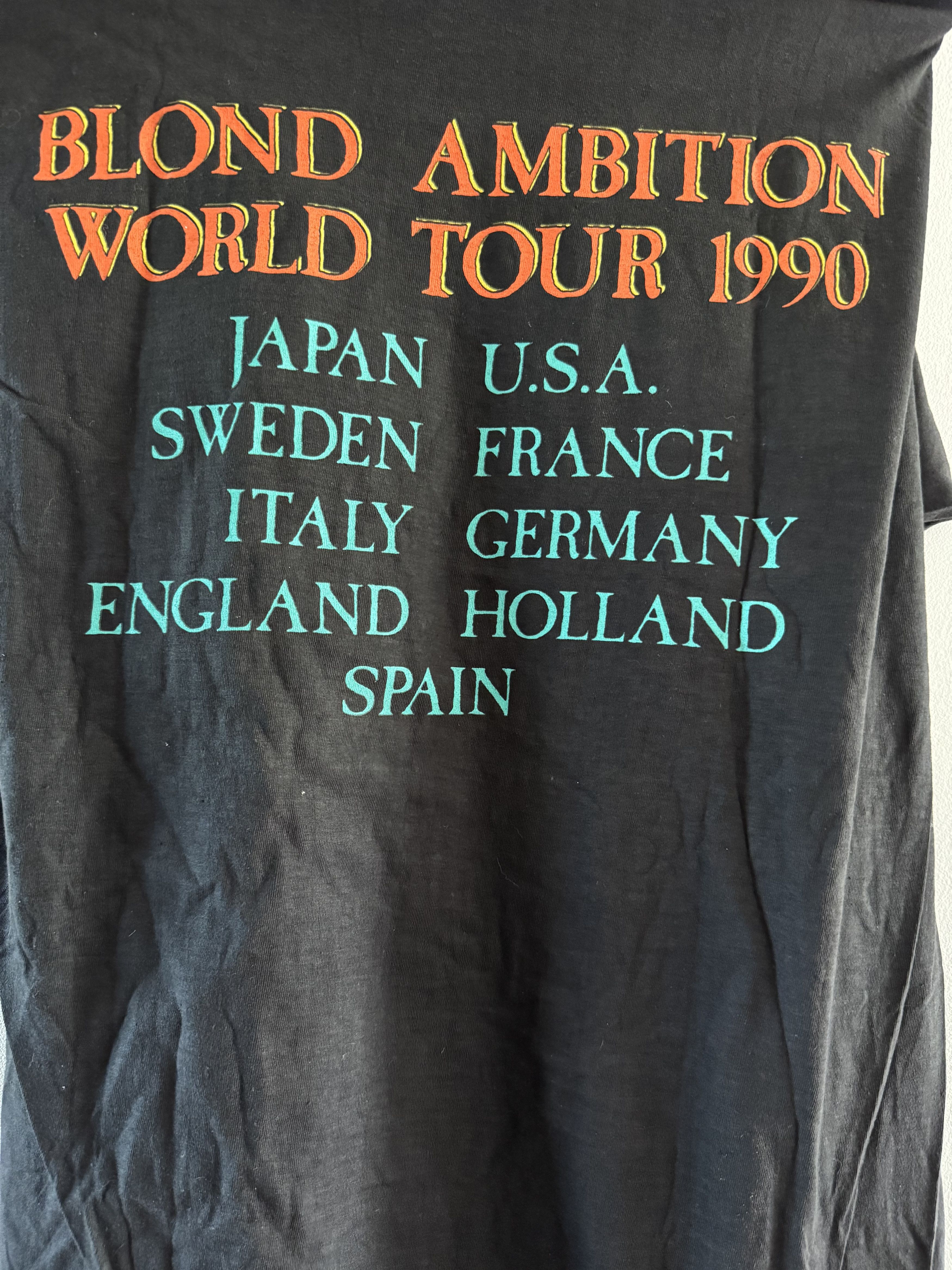 Other Madonna Blond Ambition World Tour 1990 original T-shirt Size XL / US 12-14 / IT 48-50 - 7 Thumbnail