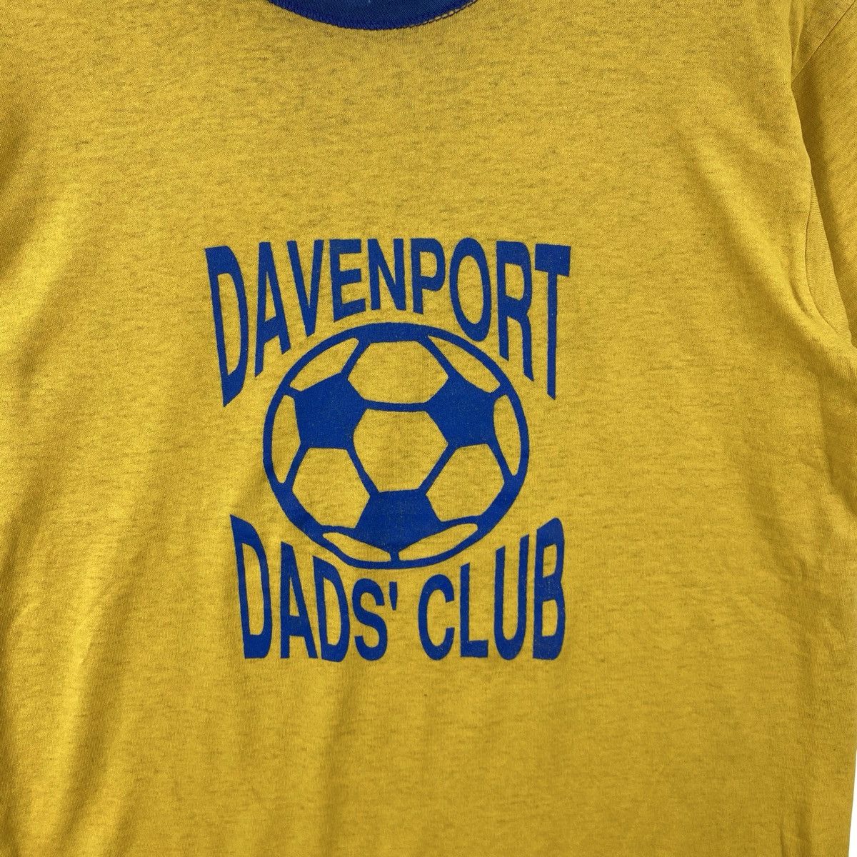 Vintage Vintage DAVENPORT DADS CLUB Ringer Soccer Graphic Tee, Retro Size US M / EU 48-50 / 2 - 6 Thumbnail