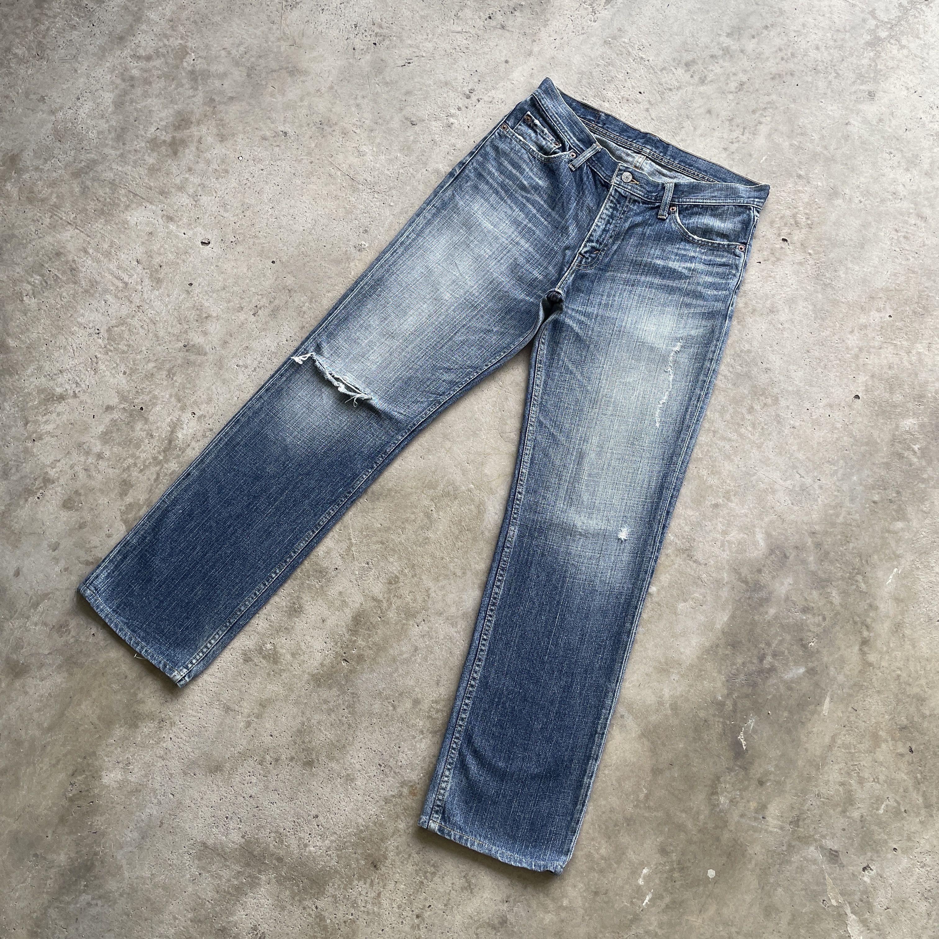Levi's × Levi's Vintage Clothing W32x31💥 Vintage Levi’s Faded Denim Distressed Jeans Pants Size US 32 / EU 48 - 1 Thumbnail