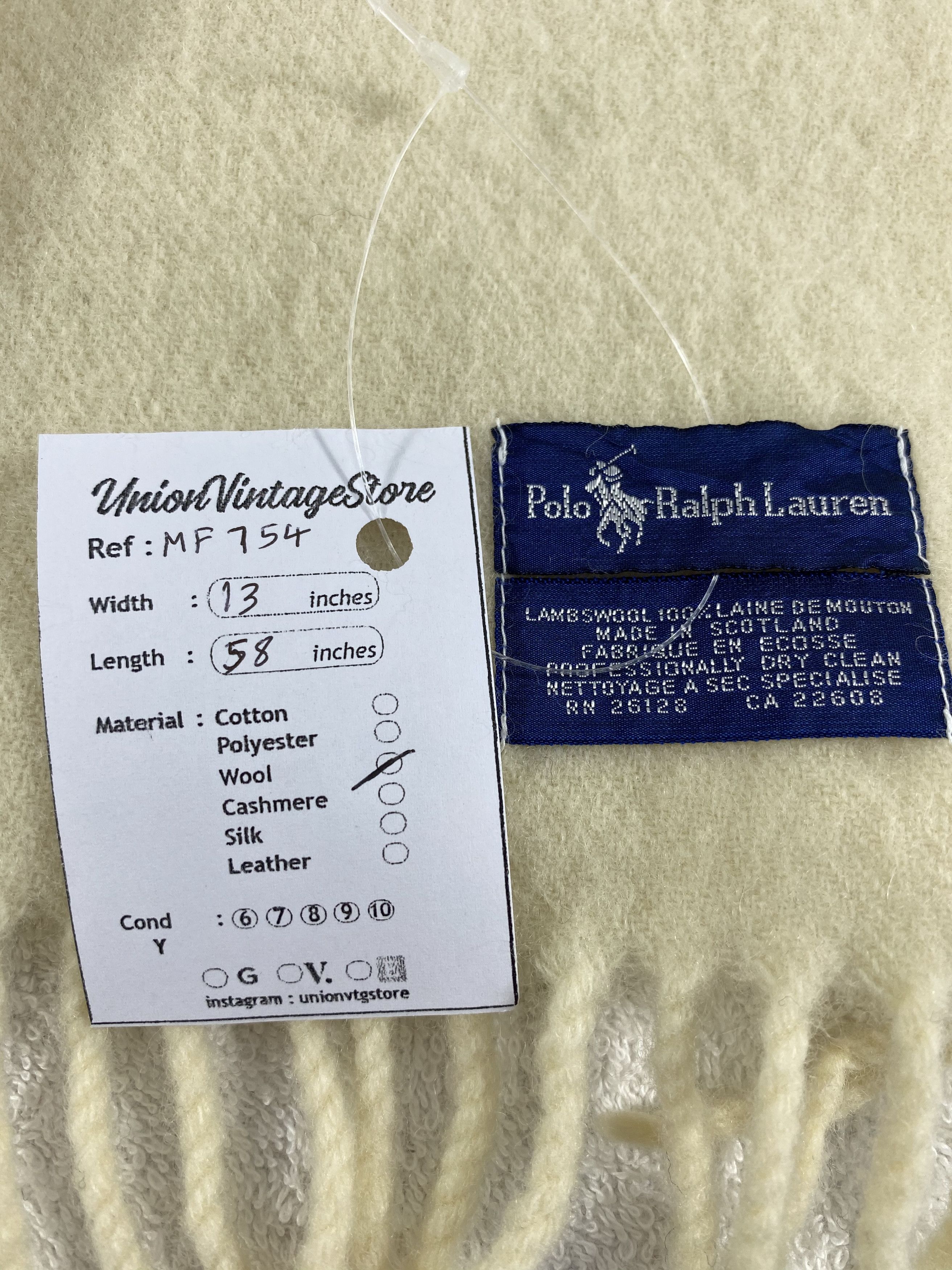 Polo Ralph Lauren Vintage Polo Ralph Lauren Scarf/Muffler/Neckwear MF754 Size ONE SIZE - 5 Thumbnail