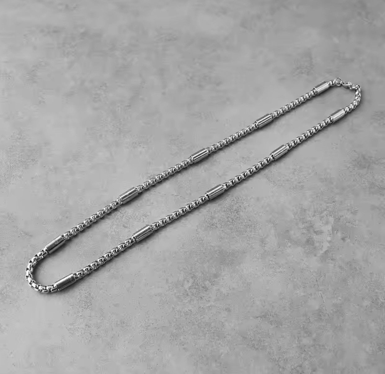 Jewelry 5mm Silver Color Round Box Chain Stainless Steel Chain Size ONE SIZE - 4 Thumbnail