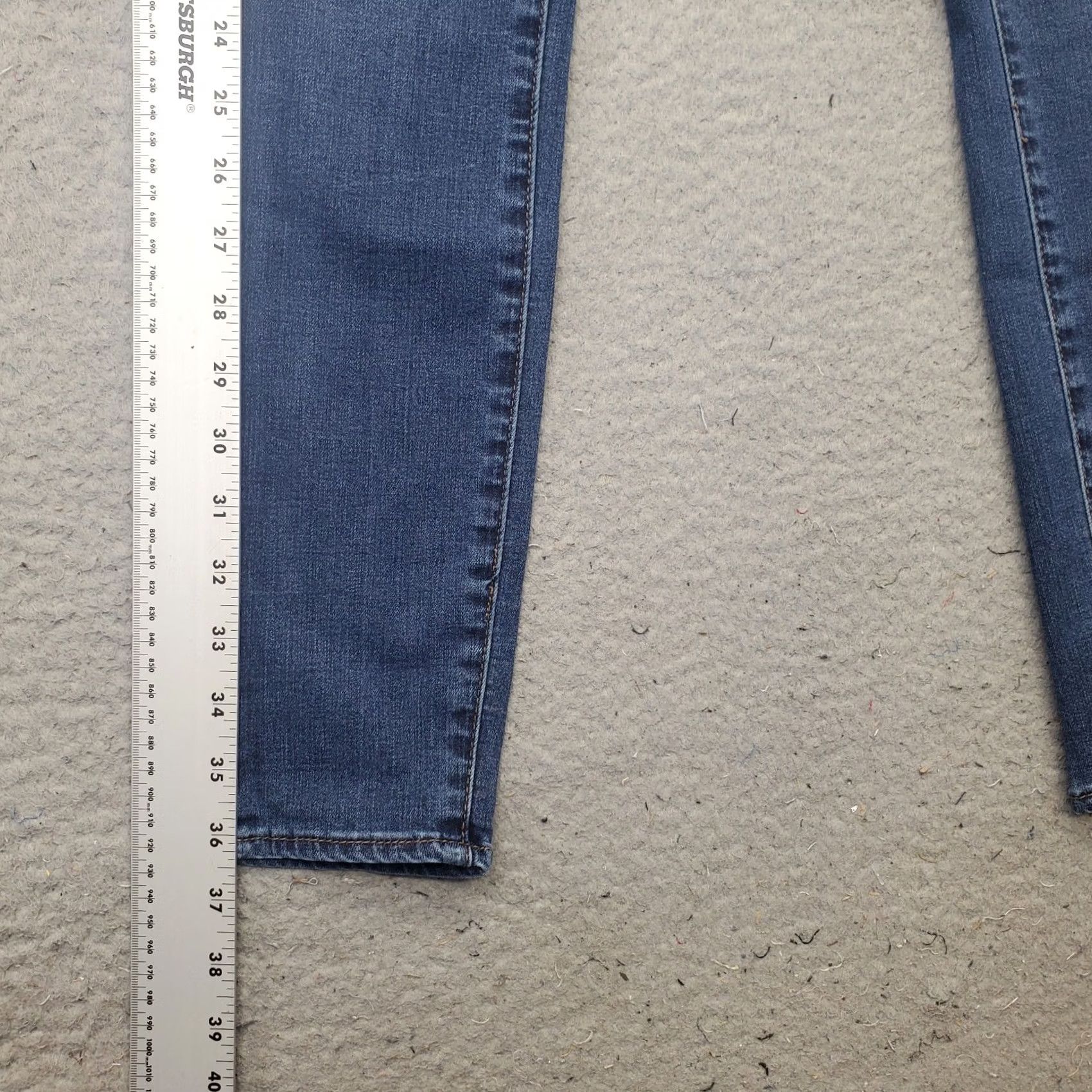 Vintage Articles Of Society Skinny Jeans Womens 27 Blue Denim Faded 5-Pocket Streetwear Size 27" / US 4 / IT 40 - 3 Thumbnail