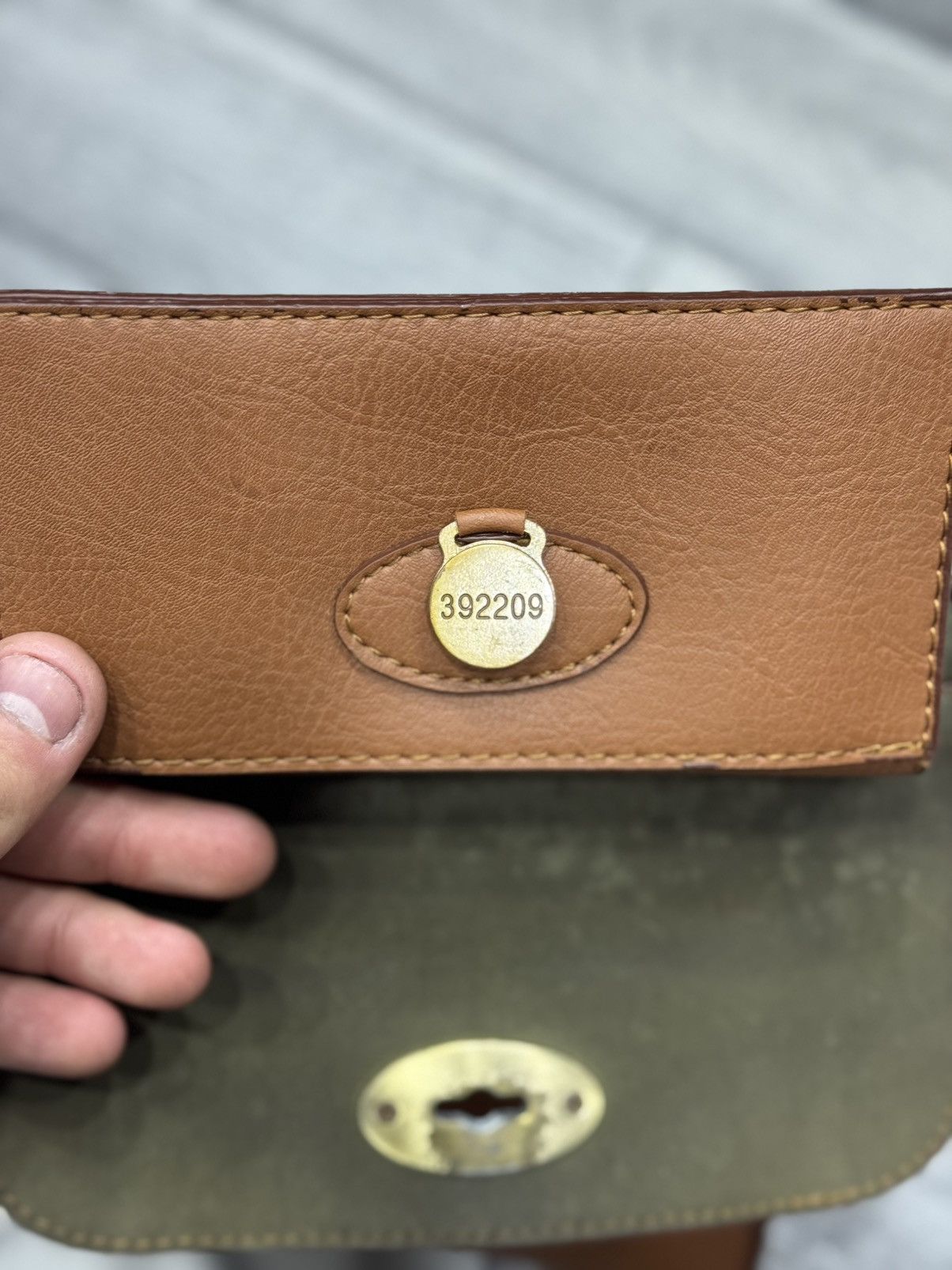 Vintage Mulberry Antony Small Messenger Bag in Light Leather Size ONE SIZE - 11 Thumbnail