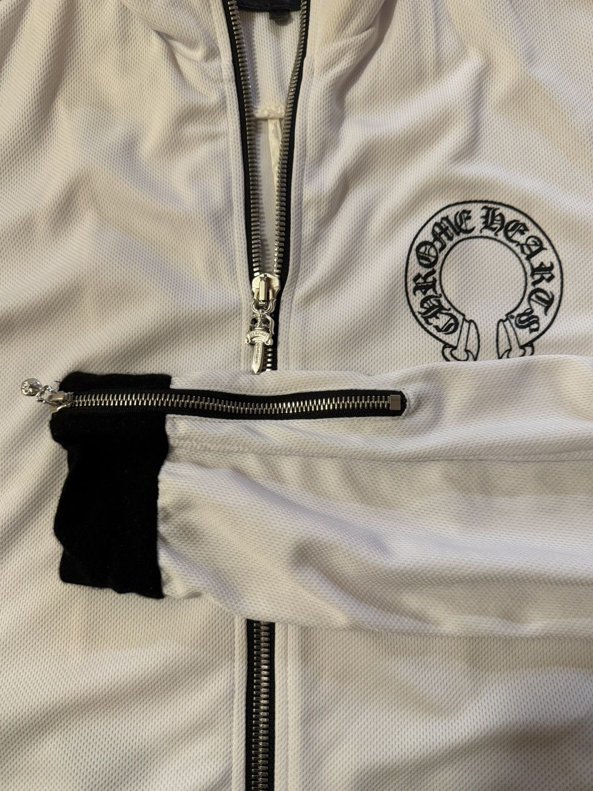Chrome Hearts Chrome Hearts White Horseshoe Logo Track Jacket Size US L / EU 52-54 / 3 - 6 Thumbnail