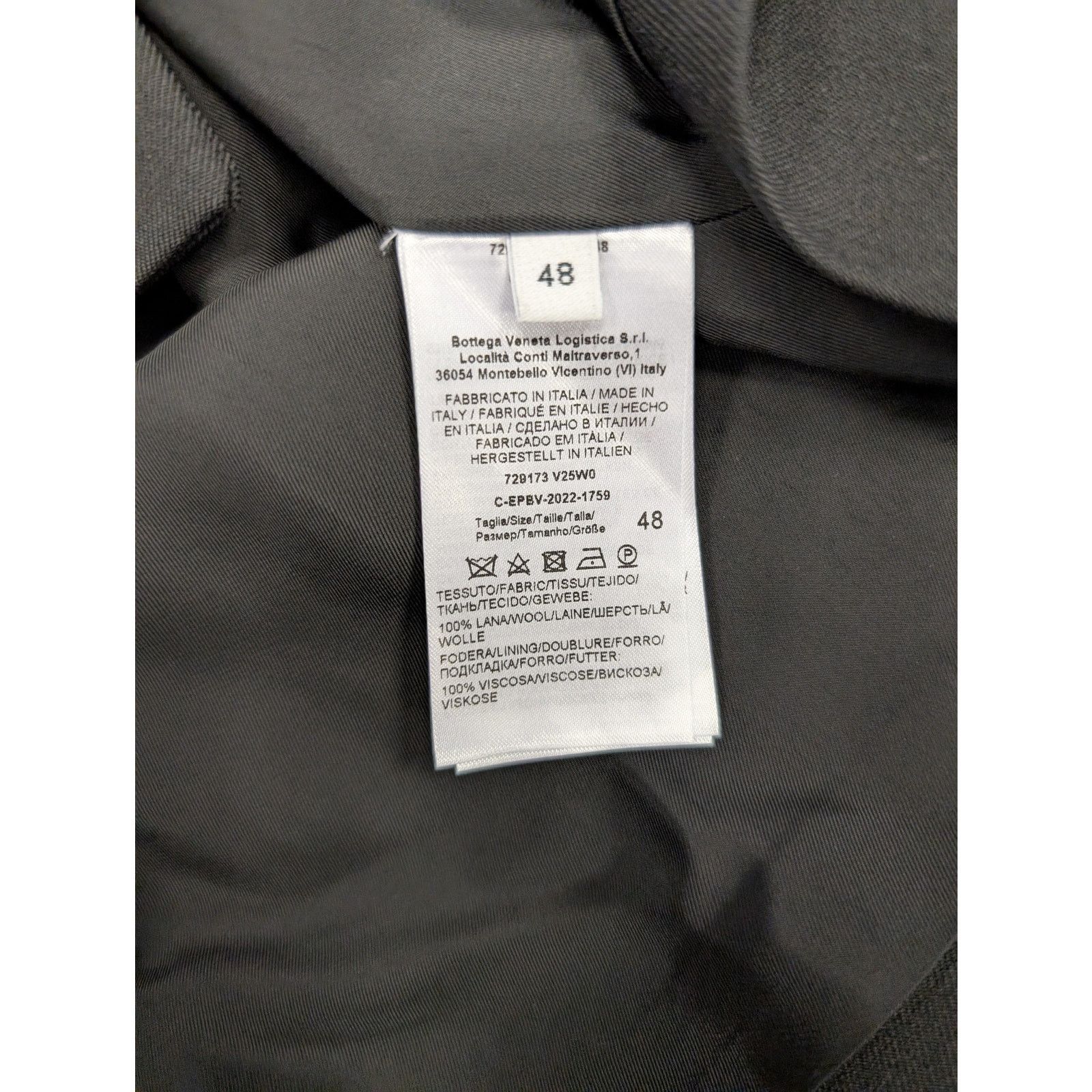 Bottega Veneta o1rshd1 Blazer Jacket Light Wool Twill Tailoring in Black Size US M / EU 48-50 / 2 - 12 Thumbnail