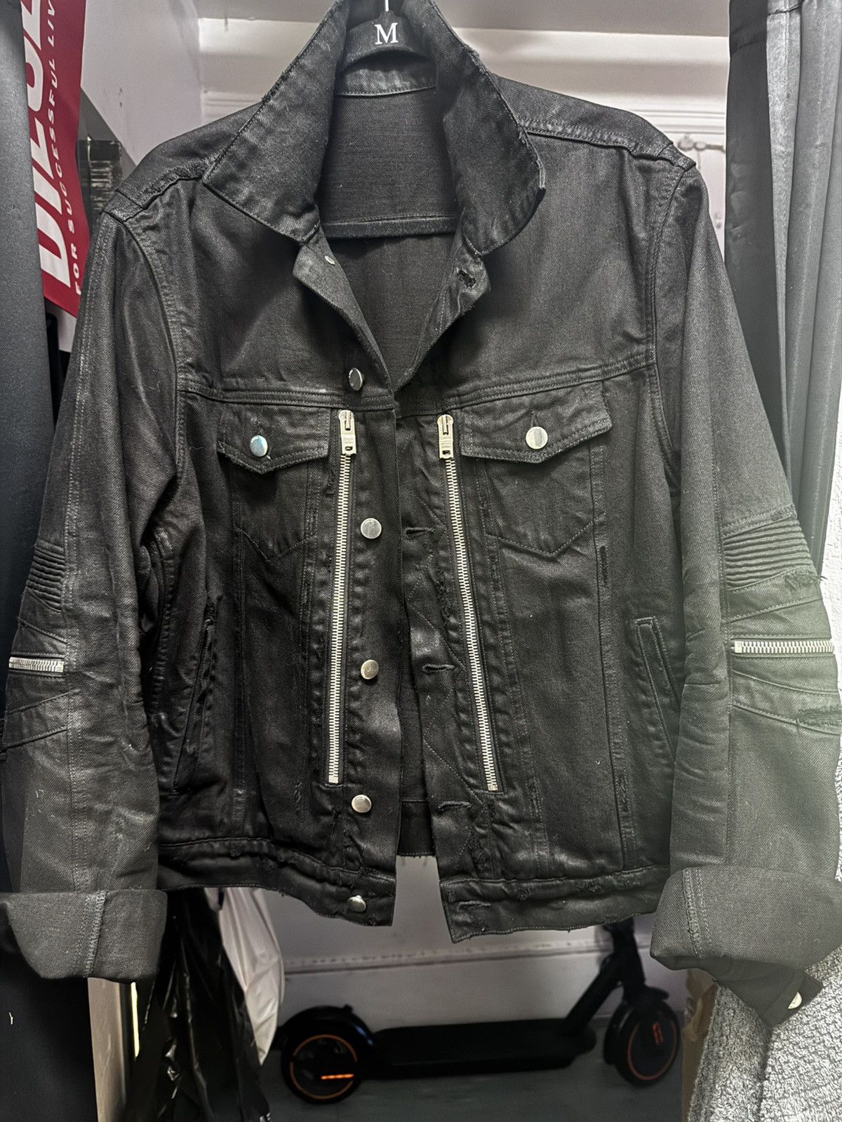 Amiri Amiri Black MX2 Denim Trucker Jacket Size US L / EU 52-54 / 3 - 1 Thumbnail