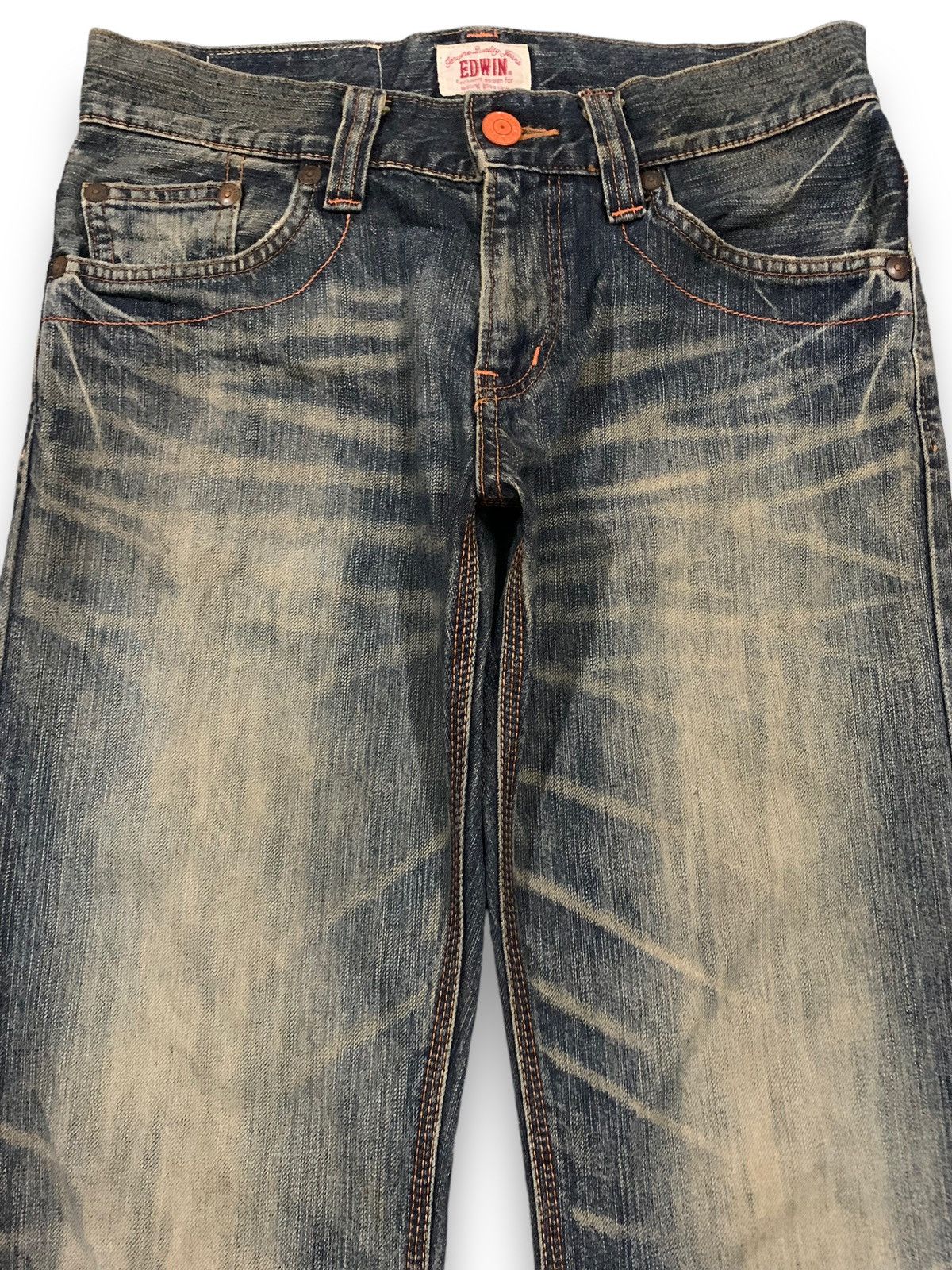 Edwin Vintage Edwin XV Mud Wash Distressed Grunge Jeans Size US 31 - 3 Thumbnail