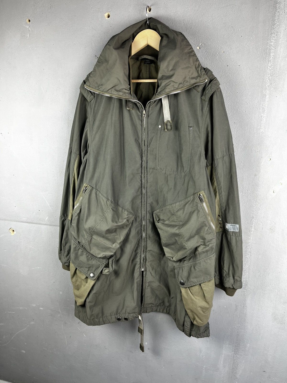 Diesel Diesel 2000s Cyber Millitary Bulletproof jacket archive Size US S / EU 44-46 / 1 - 2 Thumbnail