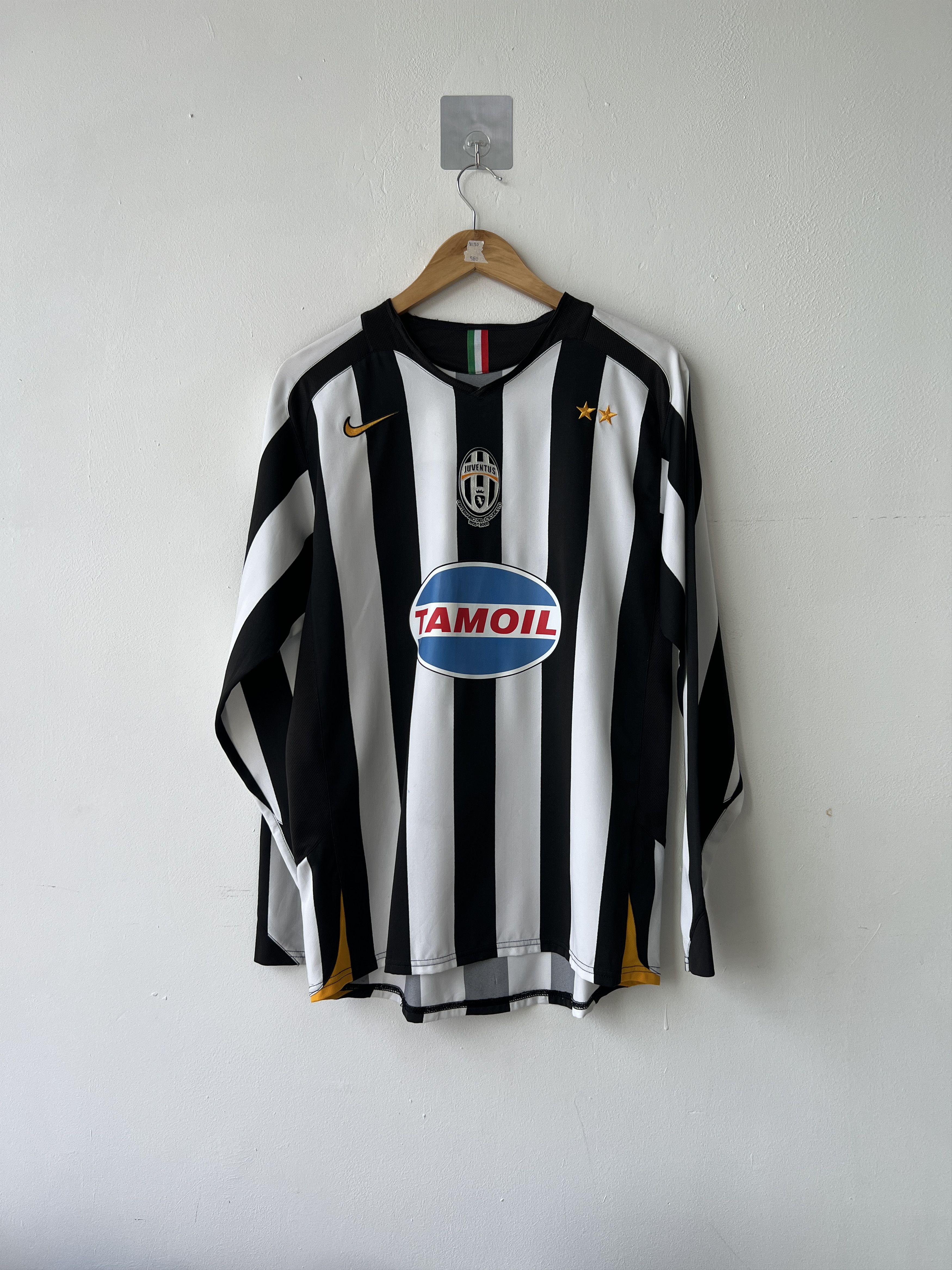 Nike (M) Juventus 2005-06 Home Long Sleeve Kit Ibrahimovic #9 Size US M / EU 48-50 / 2 - 2 Thumbnail