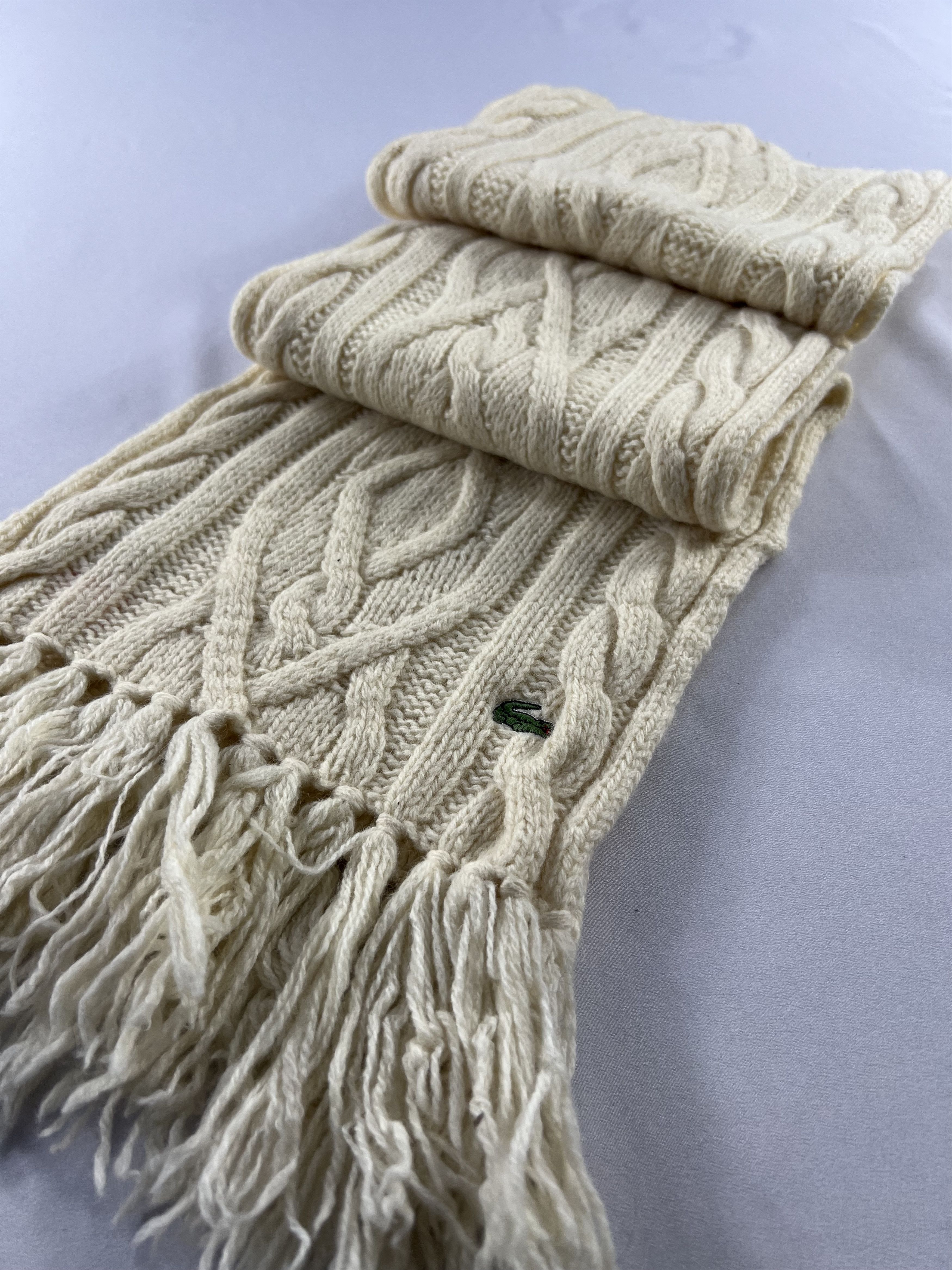 Lacoste Lacoste Knit Scarf / Muffler / Neckwear P1043 Size ONE SIZE - 2 Thumbnail