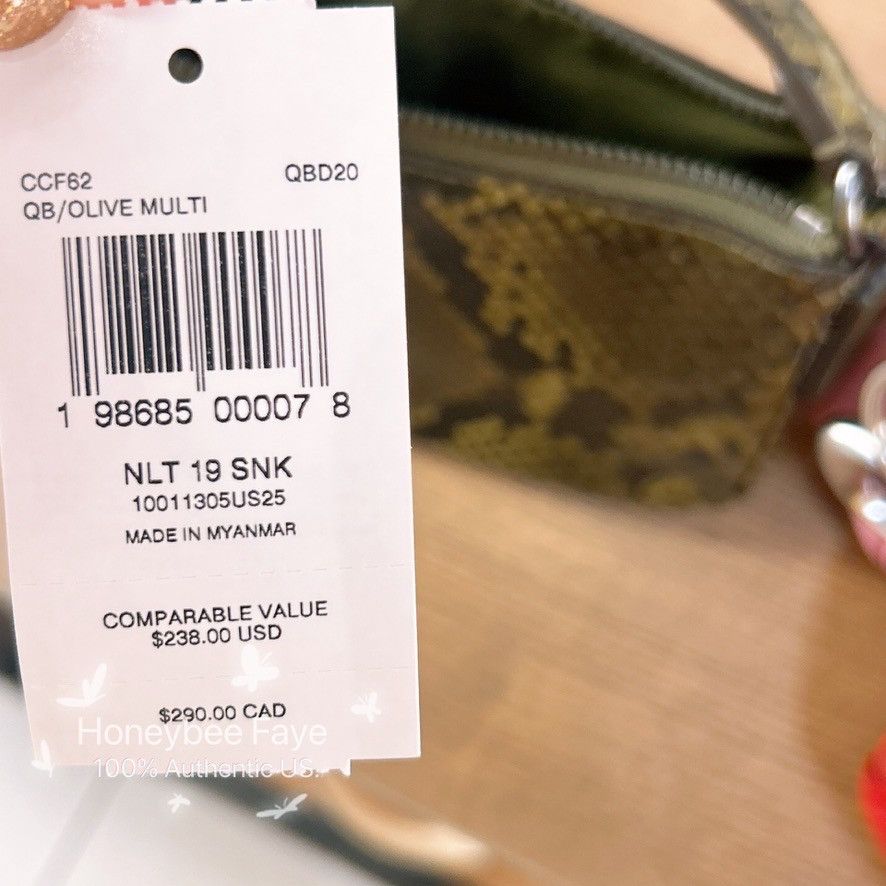 Coach Nolita 19 With Snake Print CCF62 Size ONE SIZE - 4 Thumbnail