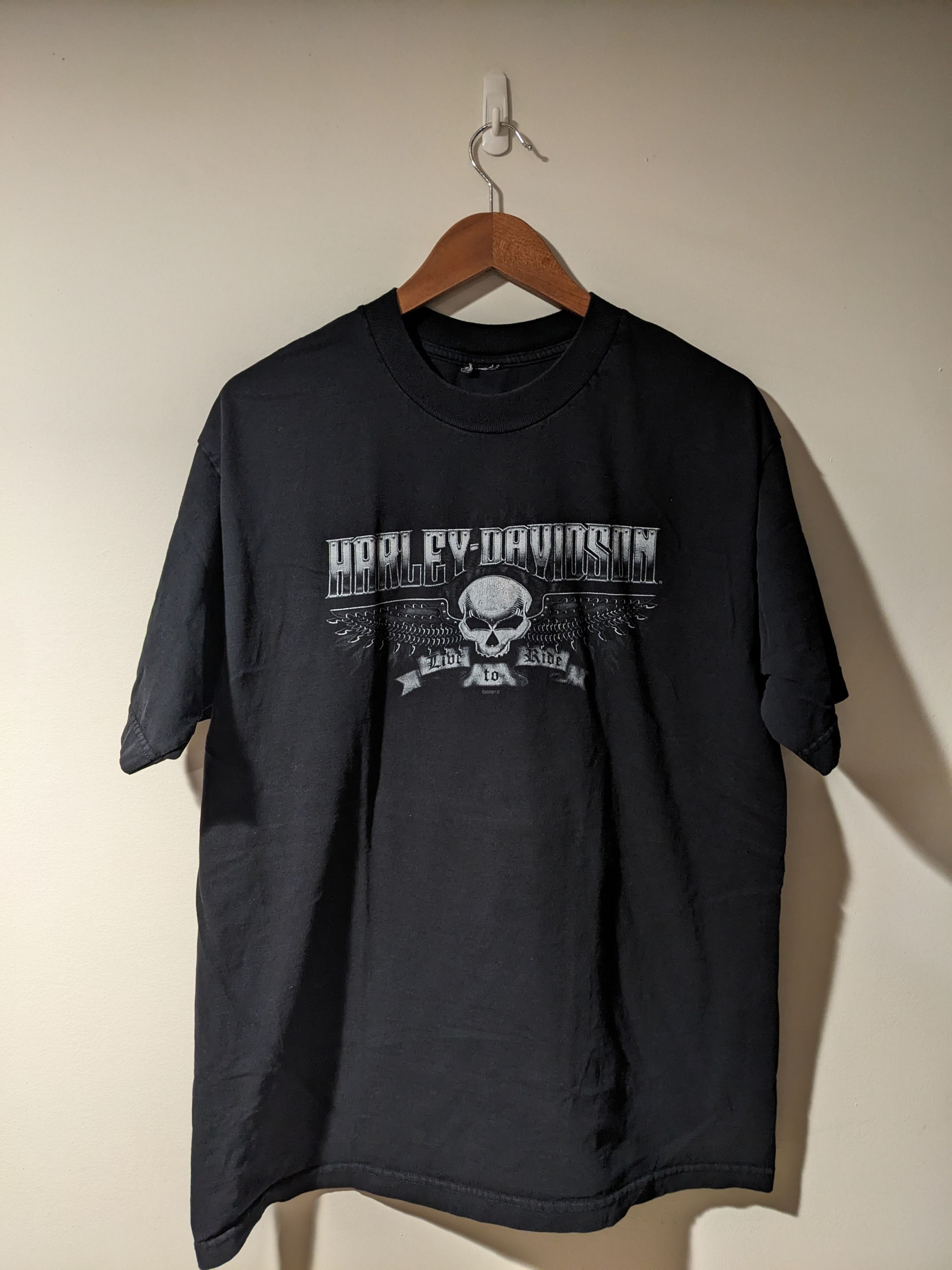Harley Davidson × Vintage Vintage 2006 Harley Davidson Motorcycle Horsepower T-Shirt Size US XL / EU 56 / 4 - 1 Thumbnail
