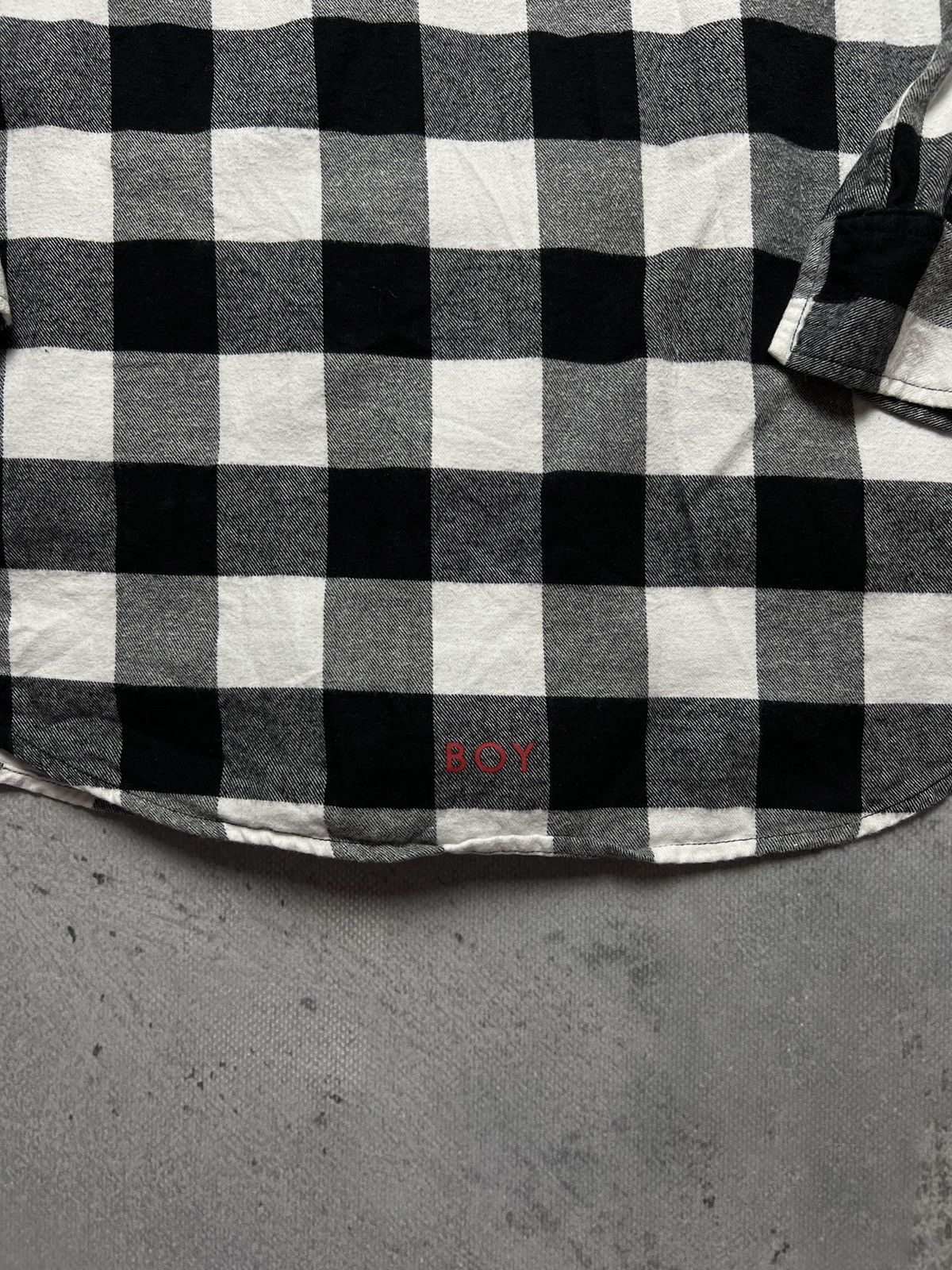 Boy London Boy London Big Logo Embroidery 1976 Checked Flannel USA y2k Size US XL / EU 56 / 4 - 7 Thumbnail