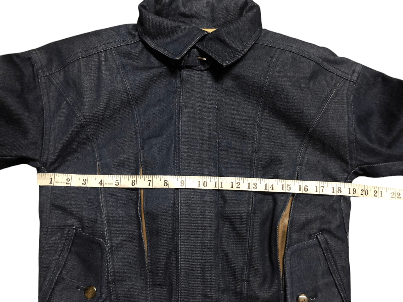 Kensho Abe Vintage 511 Kensho Abe Denim Jacket Leather Part Rare Size S / US 4 / IT 40 - 14 Thumbnail