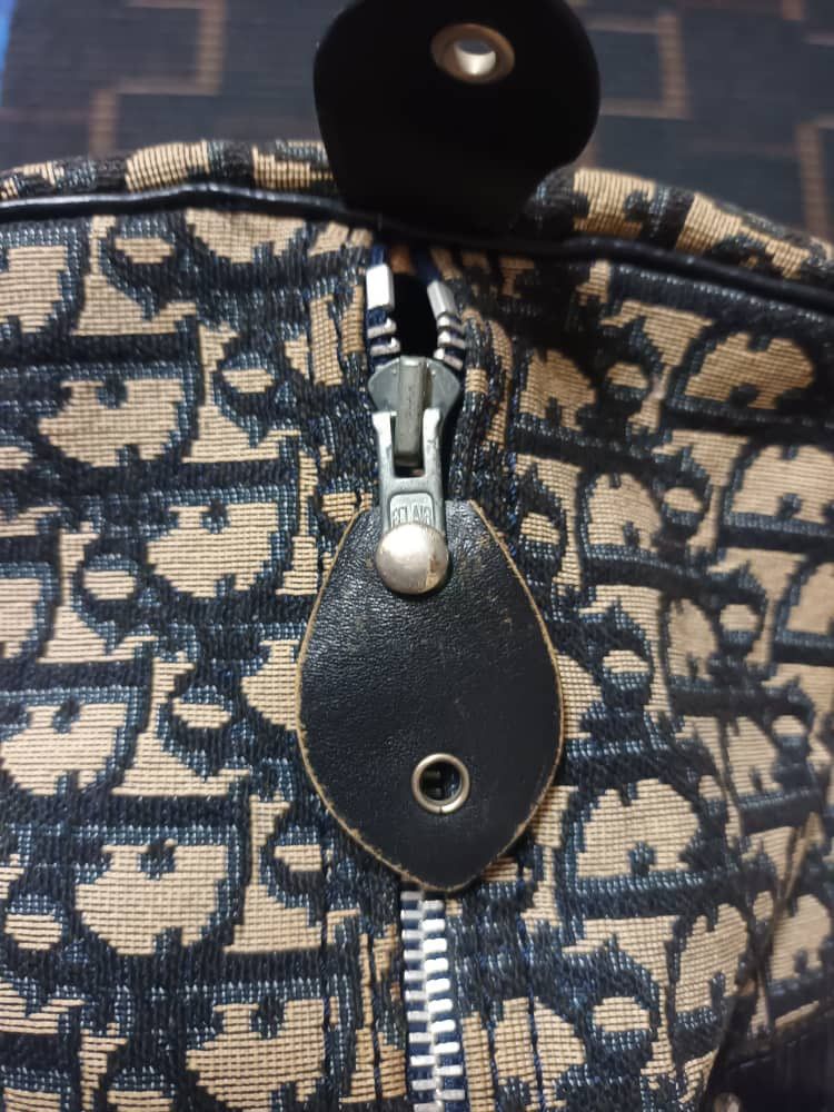 Christian Dior Monsieur Vintage 80s Christian Dior Beige Trotter Monogram Duffle Bag Size ONE SIZE - 9 Thumbnail