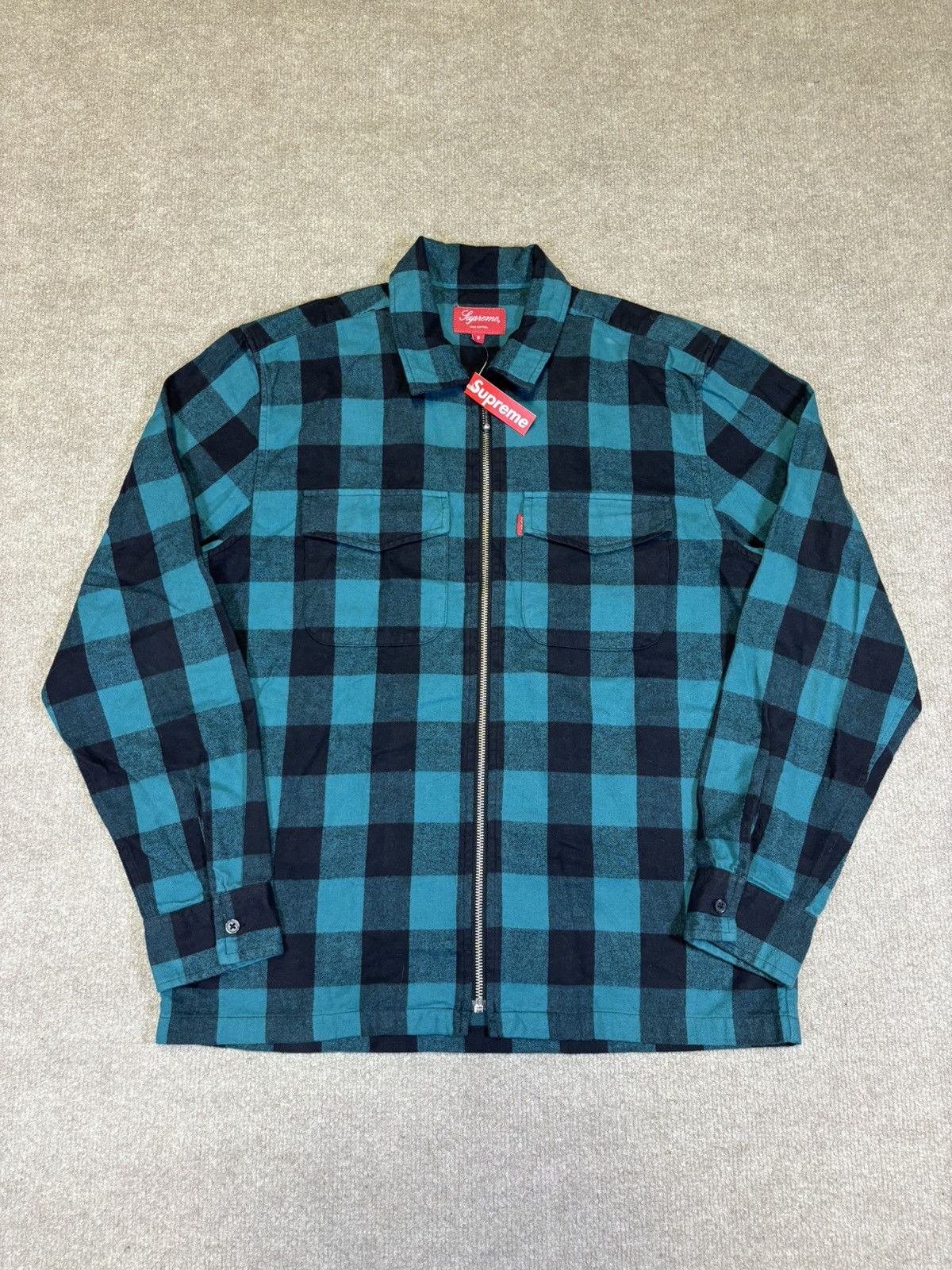 Supreme Supreme Rose Buffalo Plaid Flannel Shirt Red Medium | Grailed