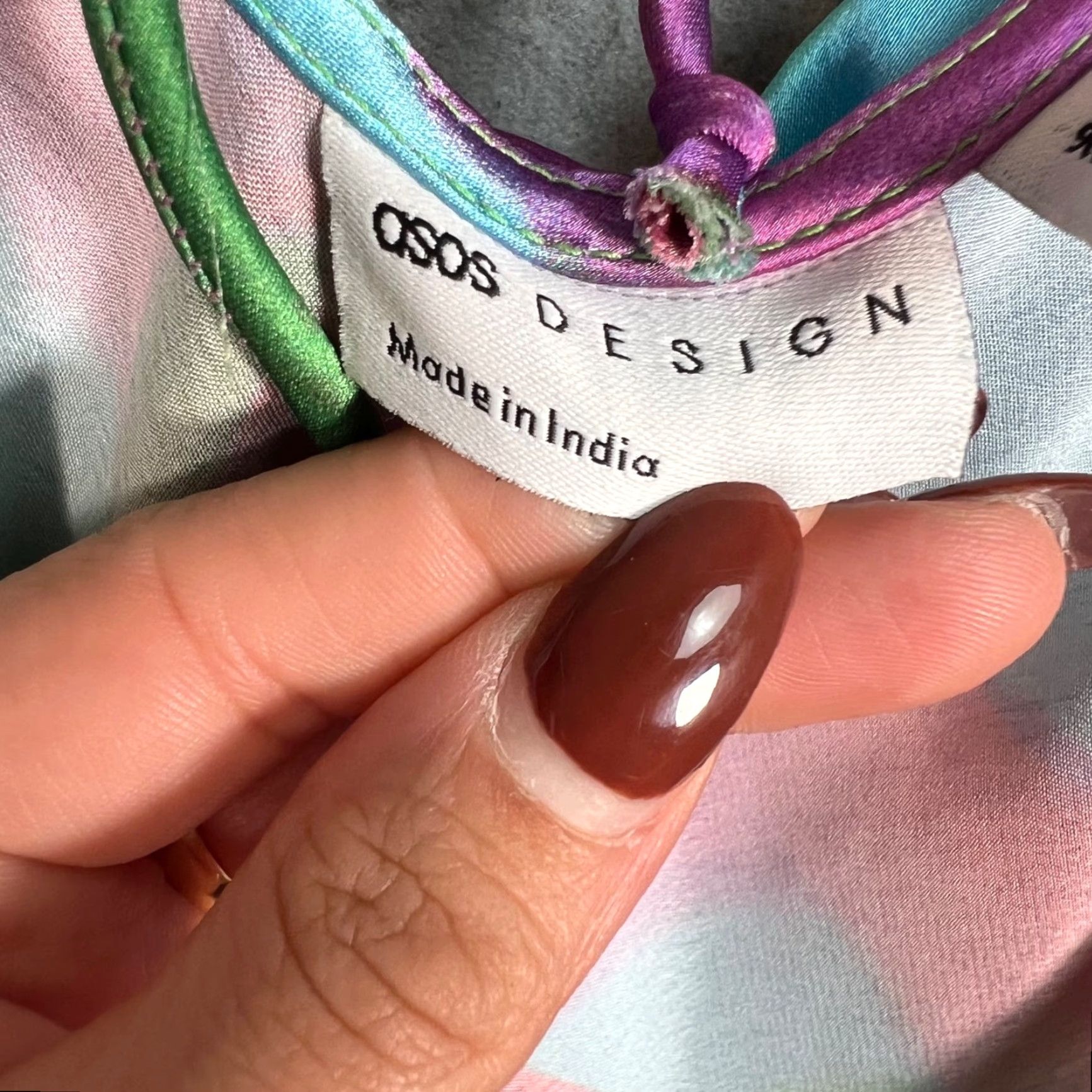 Asos ASOS Design Womens Size 16 Curve Floral Wrap Maxi Dress Multicolor Satin Size XXL / US 16-18 / IT 52-54 - 3 Thumbnail