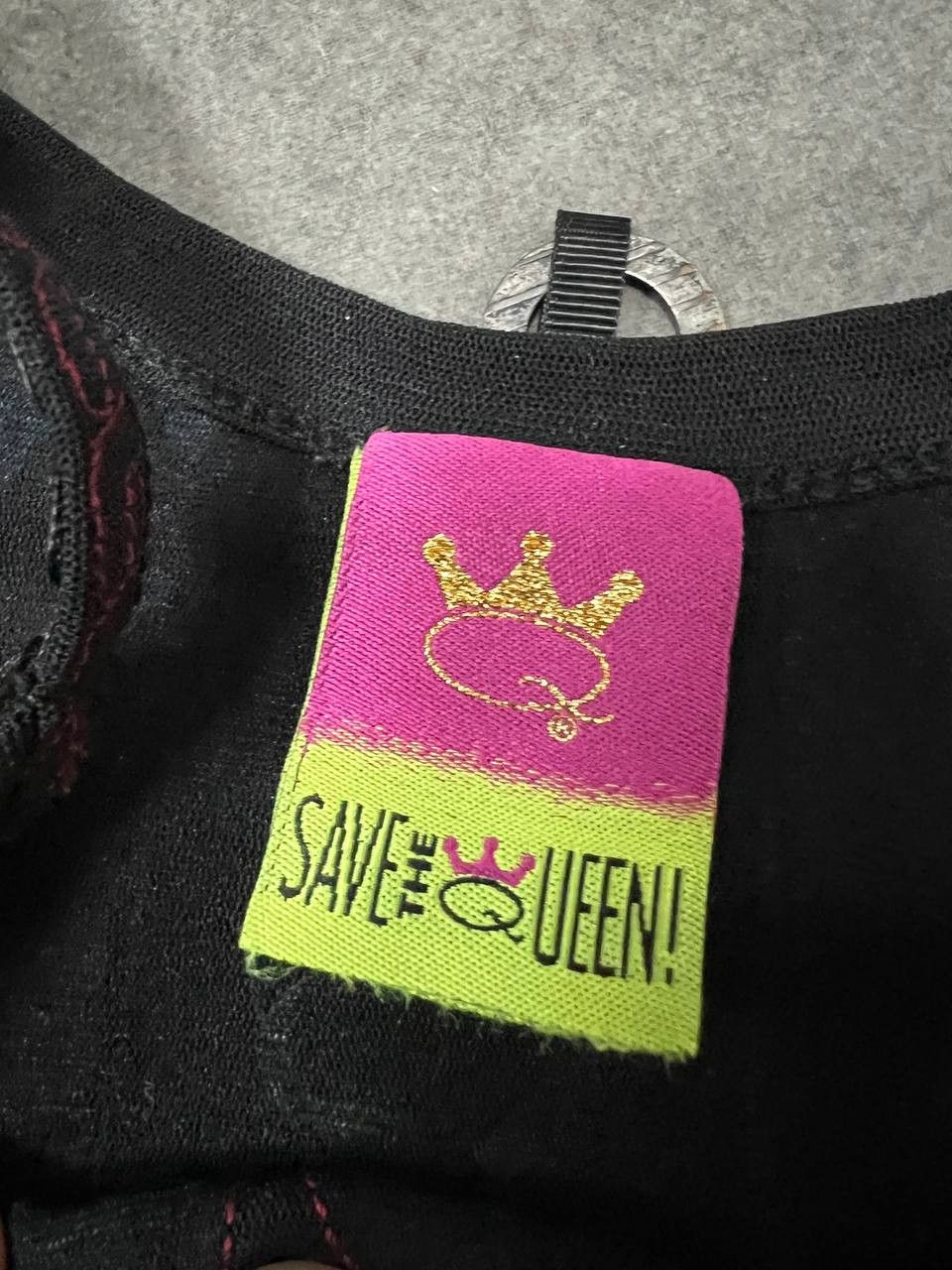 Jean Paul Gaultier SAVE THE QUEEN mesh top engraving JPG style y2k Size M / US 6-8 / IT 42-44 - 8 Thumbnail
