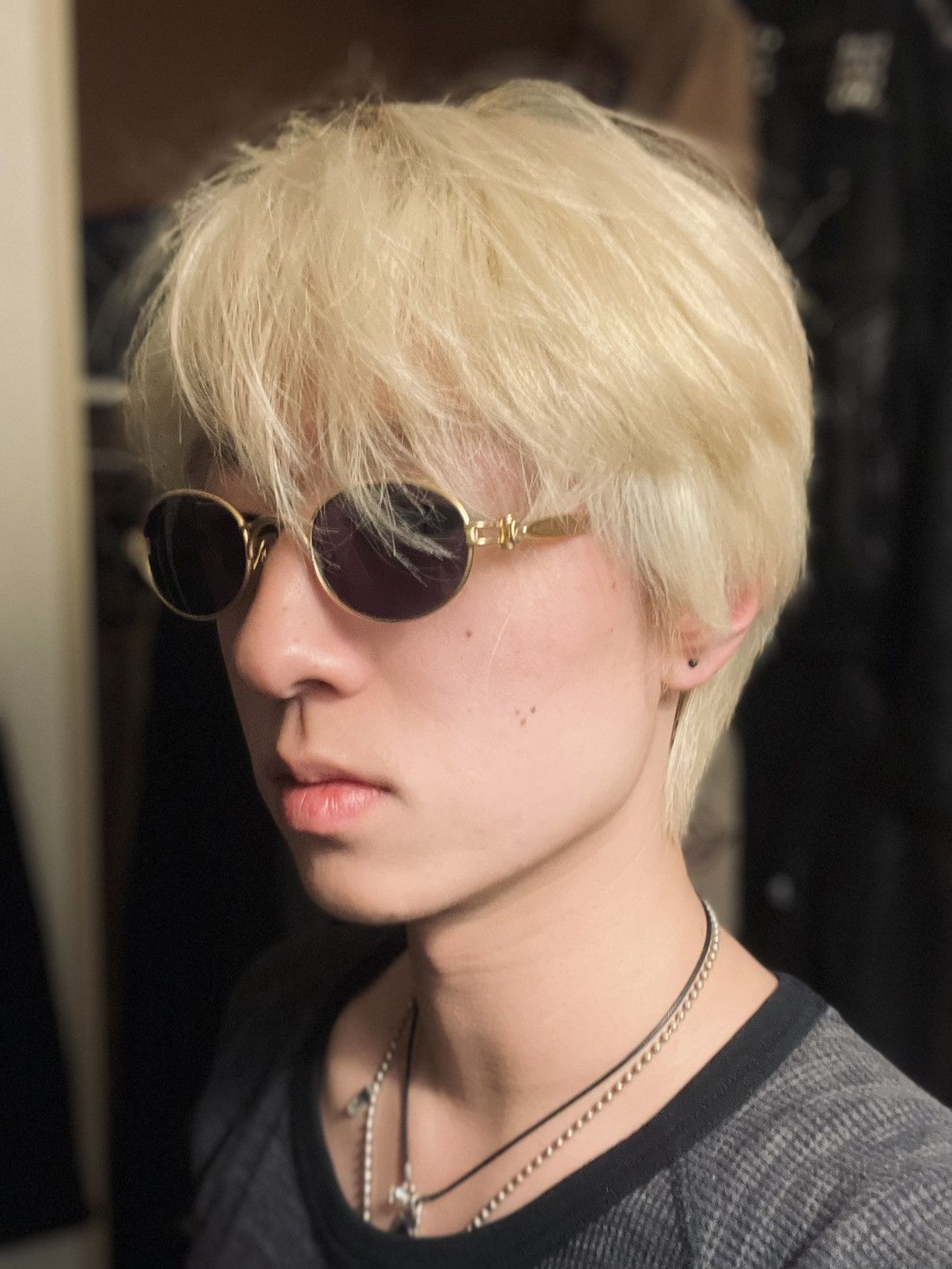 Jean Paul Gaultier Jean Paul Gaultier OVAL SUNGLASSES STEAM PUNK VINTAGE Size ONE SIZE - 8 Thumbnail