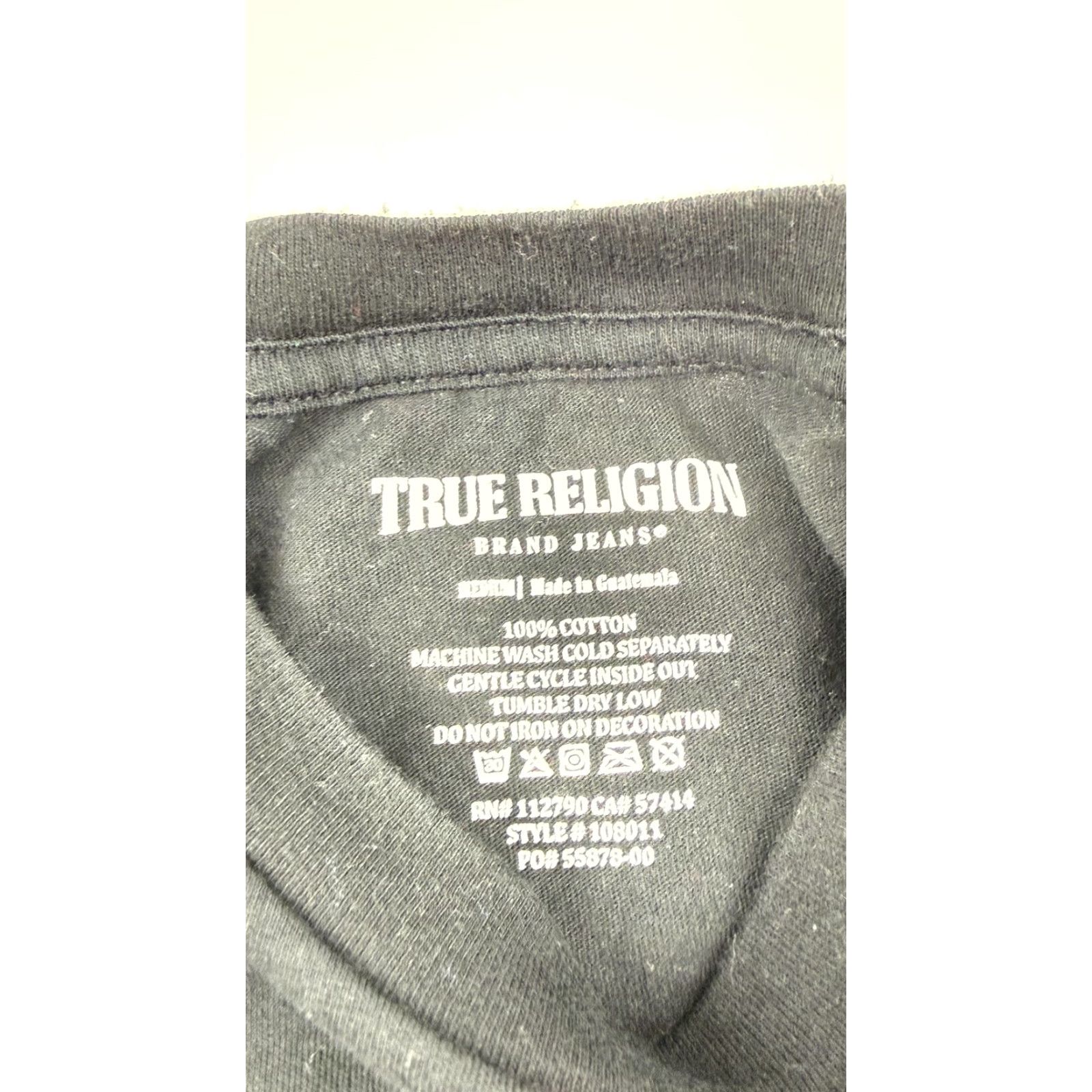 True Religion VINTAGE True Religion Shirt Mens Medium Black Buddha Logo Graphic Tee 100% Cotton Mens Short Sleeve Crewneck Graphic Logo Tee Black Buddha 100% Cotton Size US M / EU 48-50 / 2 - 4 Thumbnail