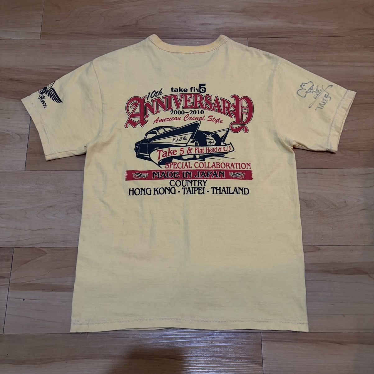 The Flat Head The flat head co x take 5 anniversary t-shirt Size US S / EU 44-46 / 1 - 3 Thumbnail