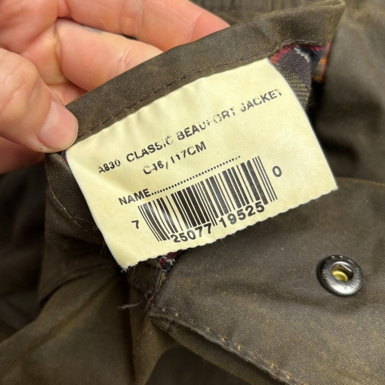 Barbour Barbour Classic Beaufort Waxed Lined Jacket Men's C46 A830 Size US XL / EU 56 / 4 - 7 Thumbnail