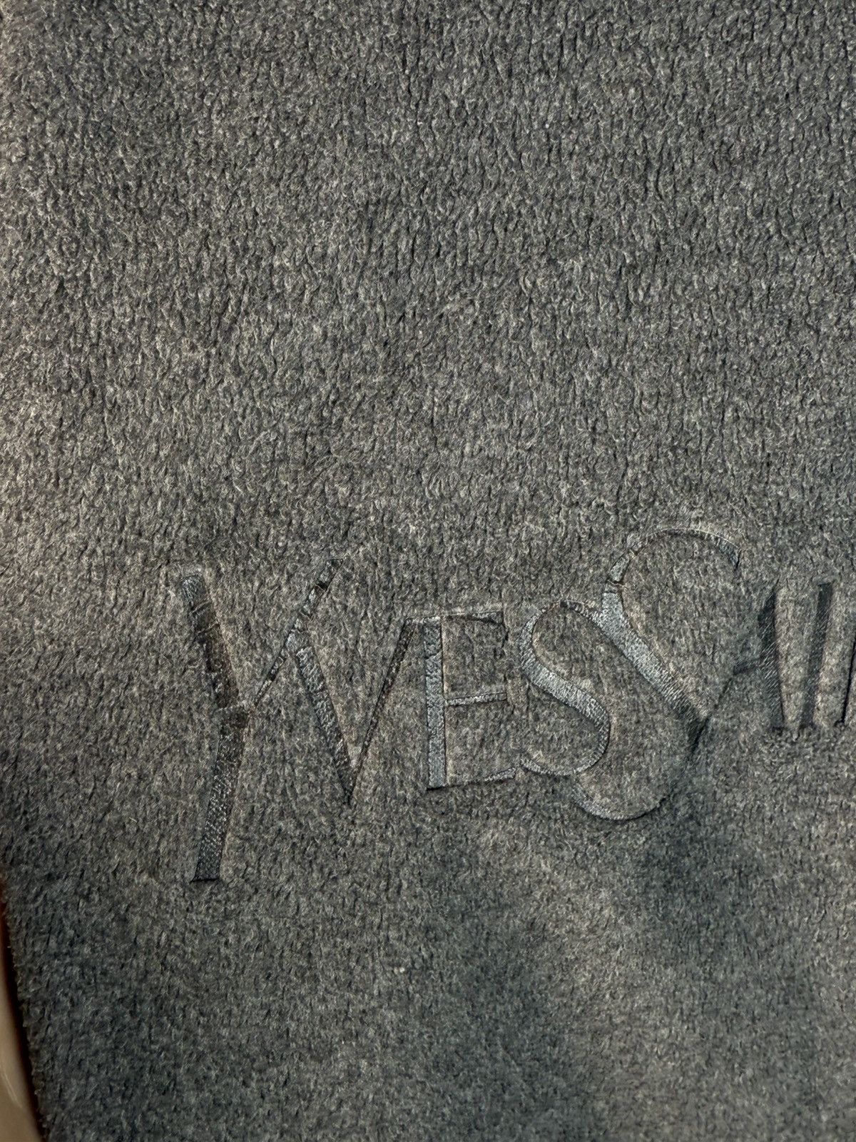 Yves Saint Laurent Fleece YSL Sweatshirt 1/4 Quarter Zip Big Logo Grey Vintage Size US M / EU 48-50 / 2 - 11 Thumbnail