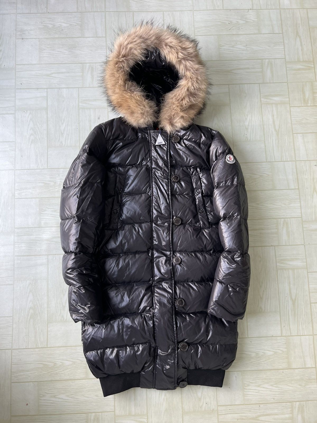 Moncler Moncler Grenoble Lucie Long Down Jacket Fur Hoodie Size S / US 4 / IT 40 - 1 Thumbnail