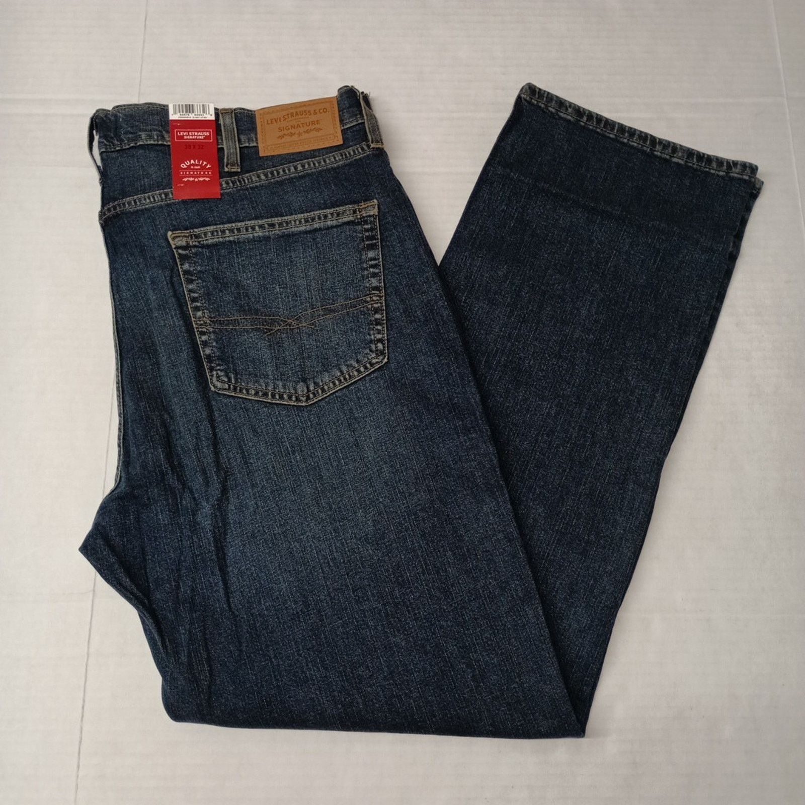Levi's Signature By Levi Straight Jeans Men's 38x32 BlueCotton Flex Size US 38 / EU 54 - 1 Thumbnail