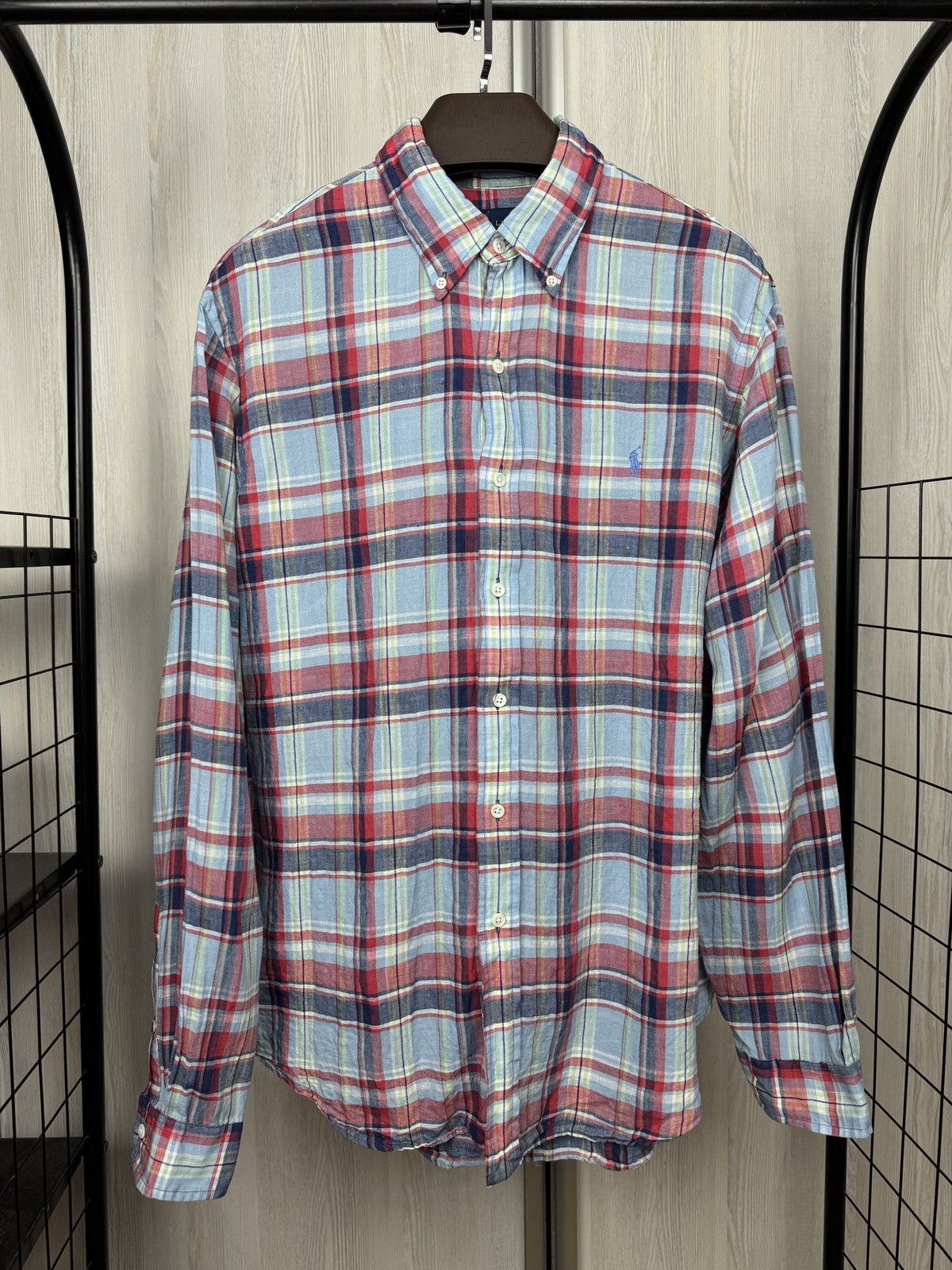 Polo Ralph Lauren Polo Ralph Lauren pure linen checkered multicolour shirt Size US XL / EU 56 / 4 - 2 Thumbnail