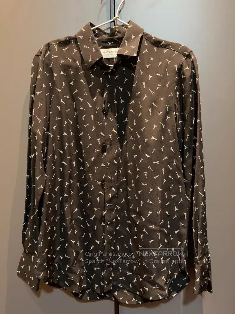 Saint Laurent Paris Saint Laurent Paris Women's Silk Shirt i Size XS / US 0-2 / IT 36-38 - 1 Thumbnail